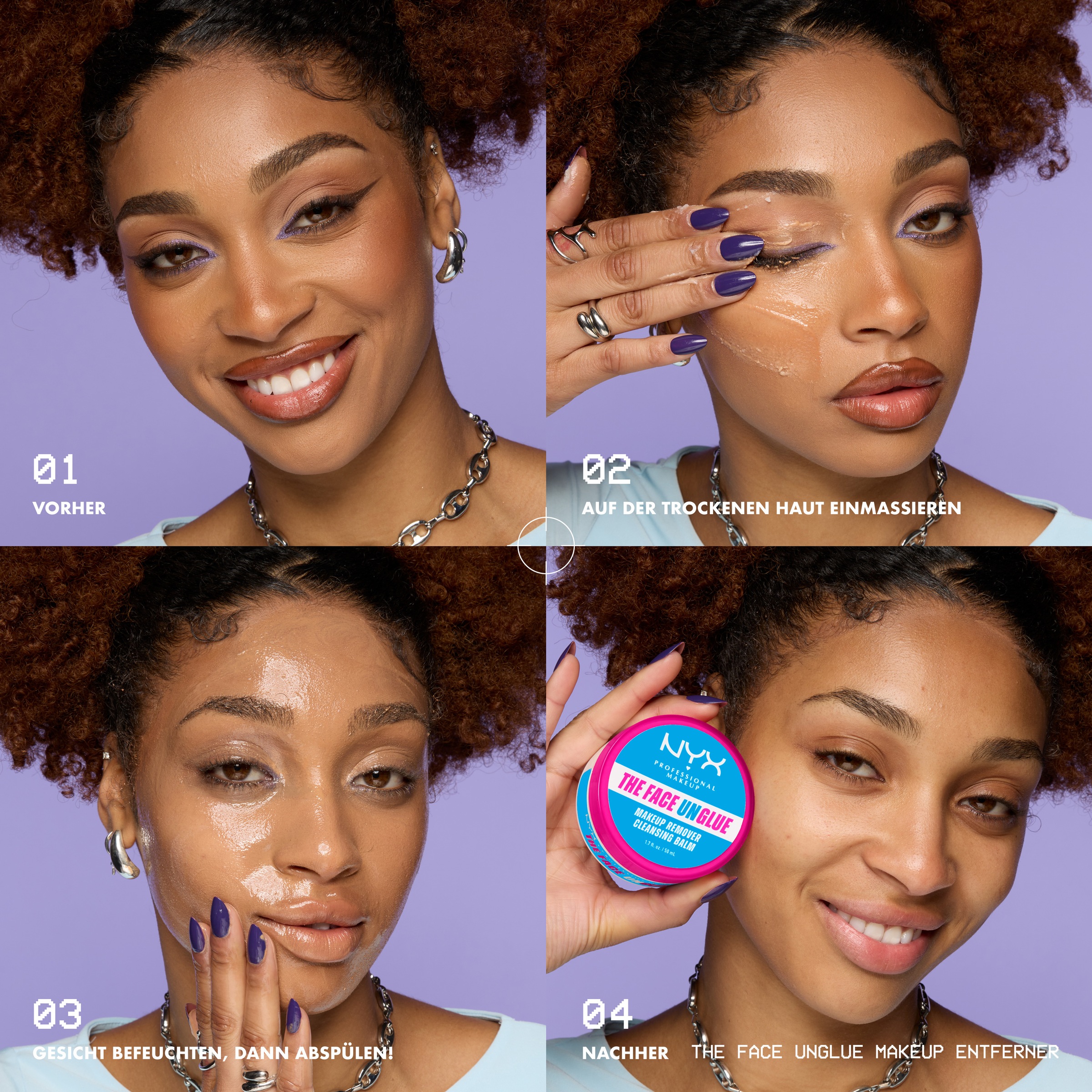 NYX PROFESSIONAL MAKEUP Make-up-Entferner »THE FACE UNGLUE CLEANSING BALM« für ein weiches, sauberes und hydriertes Finish