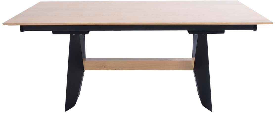 K+W Komfort & Wohnen Esstisch, Tisch fix, Gestell aus Metall mit Massivholz günstig online kaufen