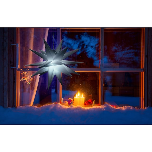 BONETTI LED Stern »Weihnachtsstern«, 3er Set, in 3D-Optik, Batteriebetrieb, Ø  25 cm, Weihnachtsdeko online kaufen