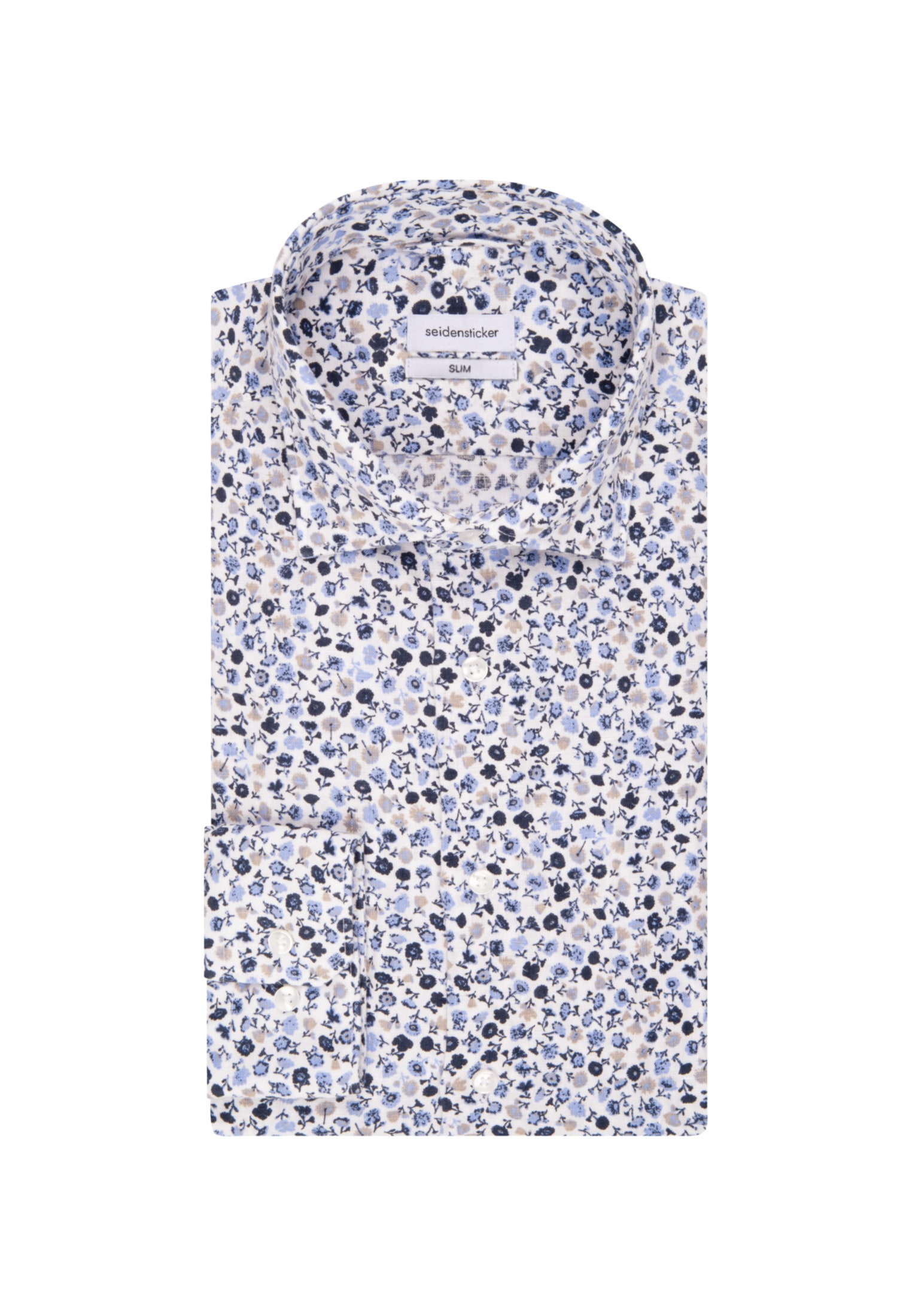 seidensticker Businesshemd »Slim«, Slim Langarm Kentkragen Floral