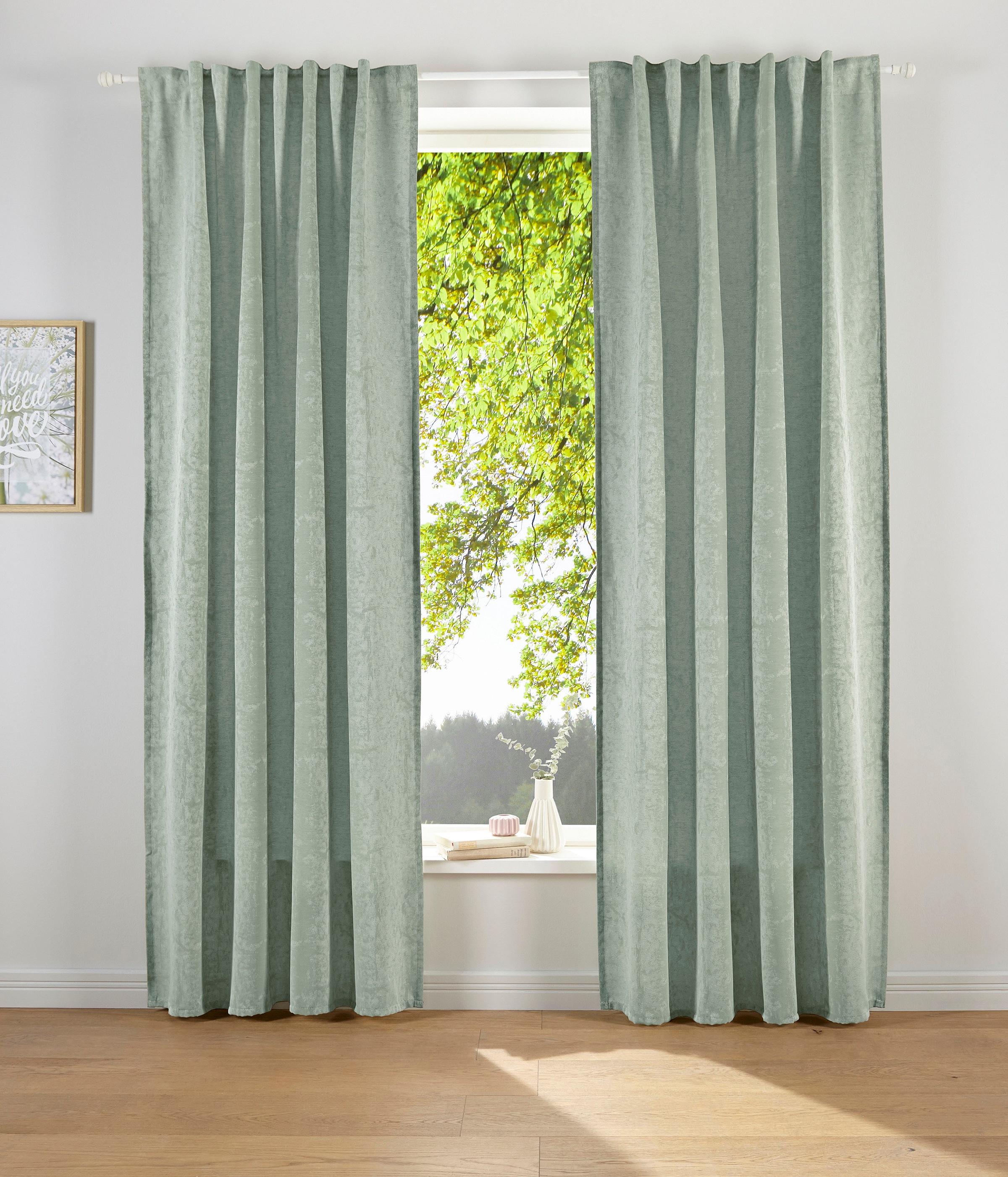 LeGer Home by Lena Gercke Vorhang »LESKA« Multifunktionsband 1 Stk. tlg. bl günstig online kaufen