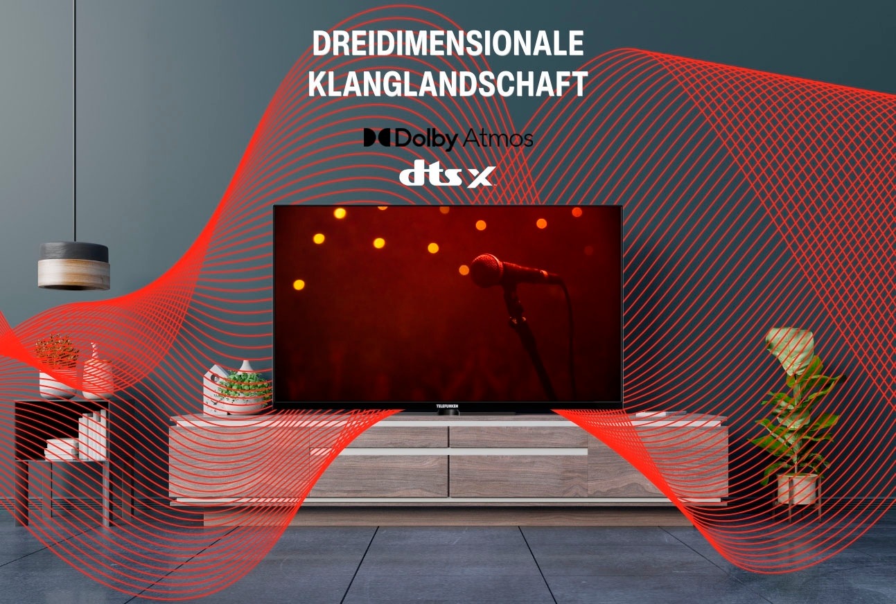 Telefunken QLED-Fernseher »D65Q700M6CW«, 4K Ultra HD, Google TV-Smart-TV