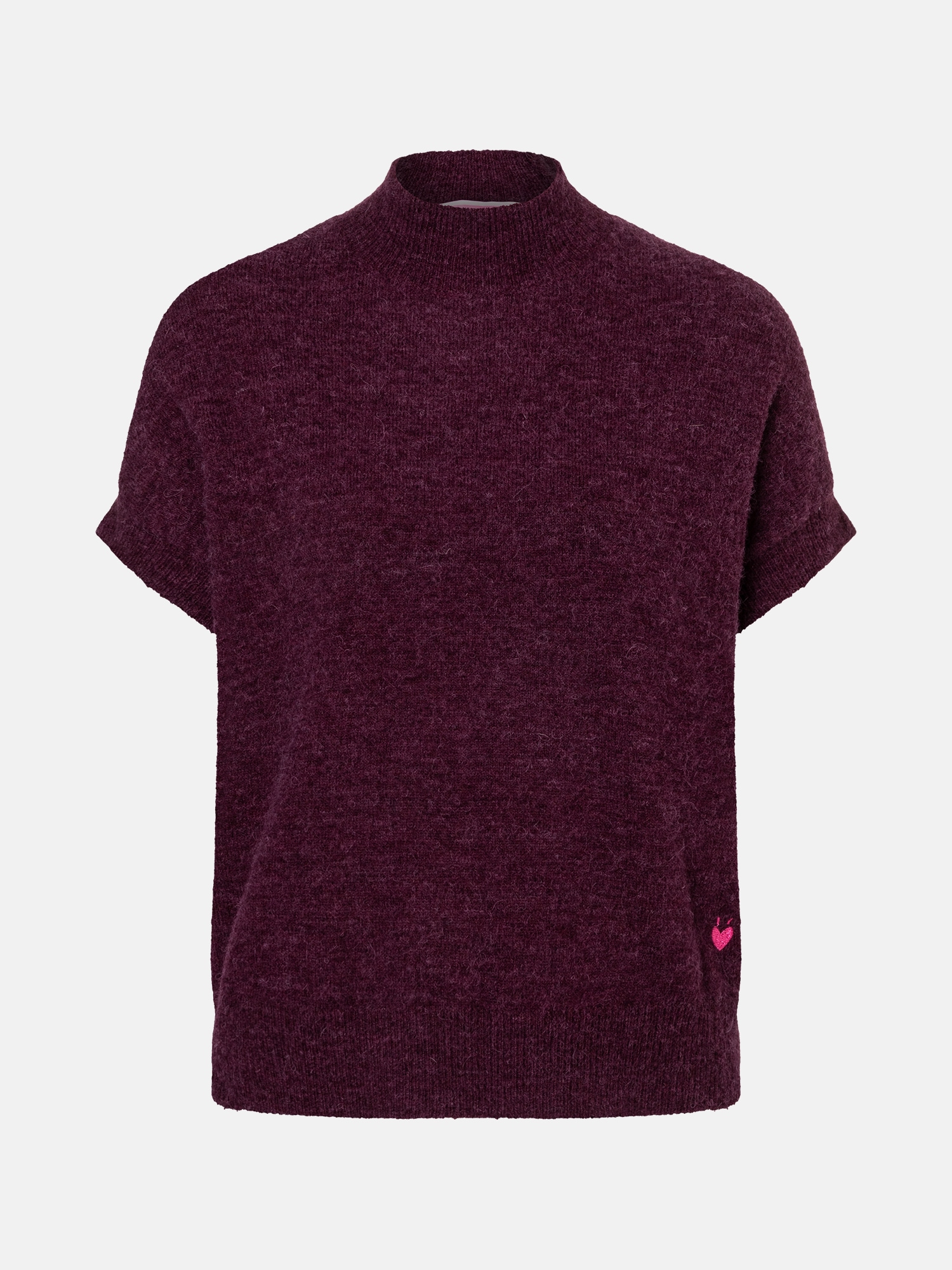 Lieblingsstück Kurzarmpullover »BangaL« mit geripptem Stehkragen