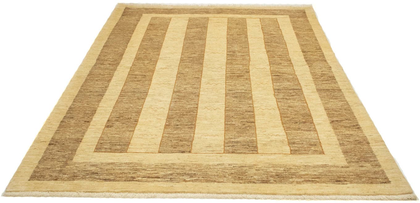 morgenland Wollteppich »Loribaft Streifen Beige 248 x 168 cm«, rechteckig, günstig online kaufen