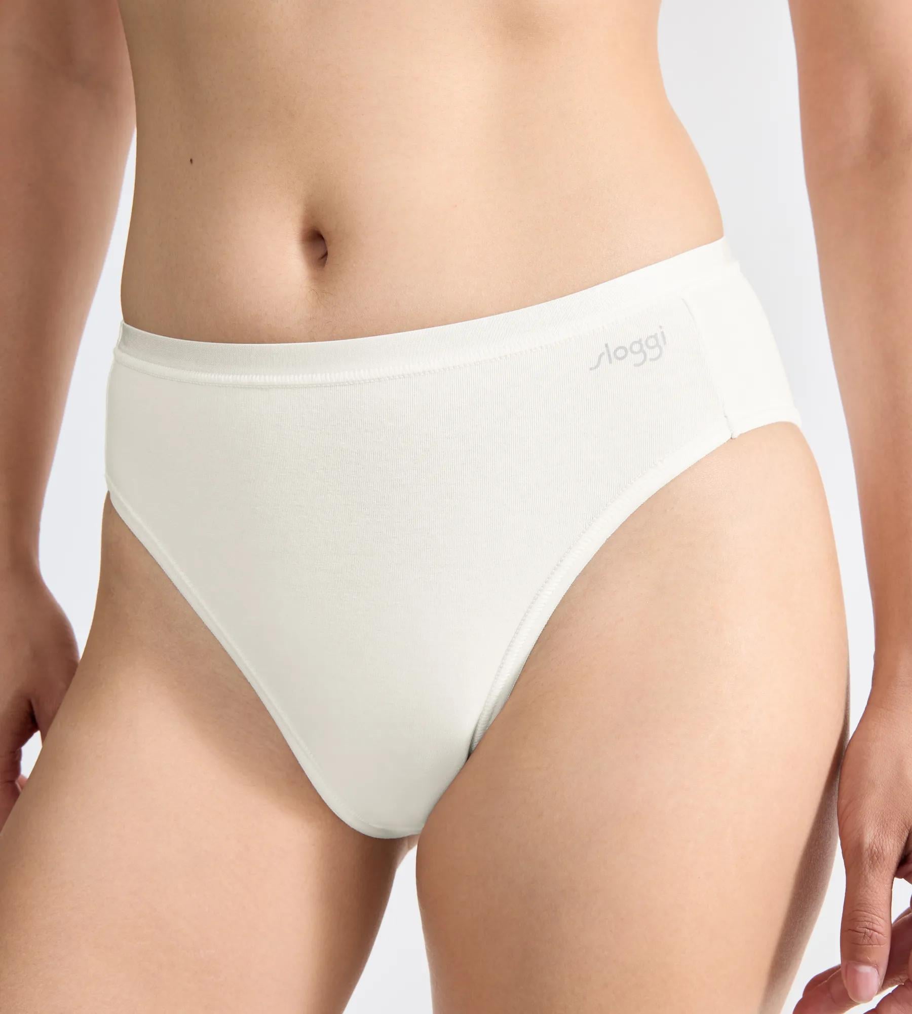 sloggi Tai-Slip »GO Daily Cotton« 3er Pack,  Glanz-Effekt Details, hoher Beinausschnitt, weich, elastisch