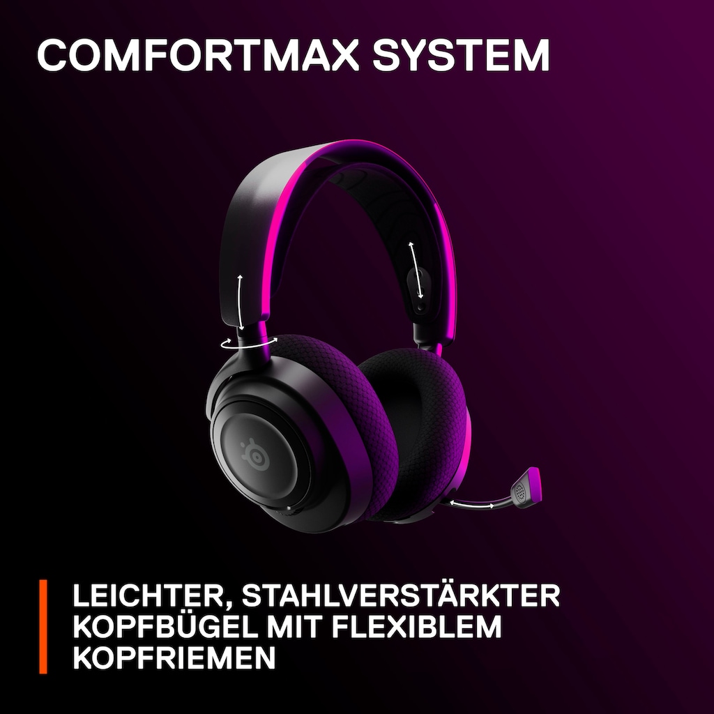 SteelSeries Gaming-Headset »Arctis Nova 7«, Bluetooth-Wireless, Noise-Cancelling