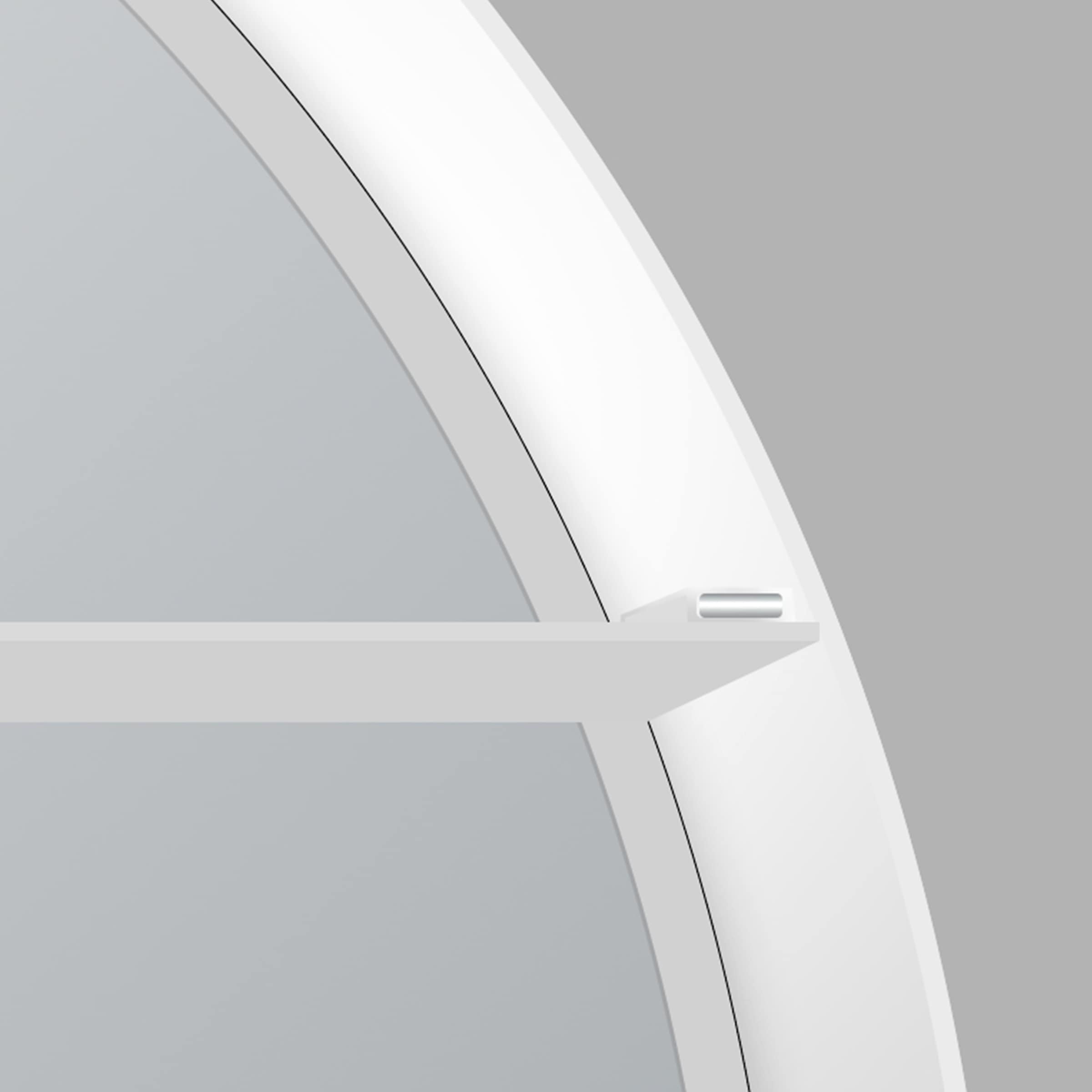 Talos Badezimmerspiegelschrank »Talos Silver Picasso Style«, austauschbare LED-Beleuchtung, Ø80 cm