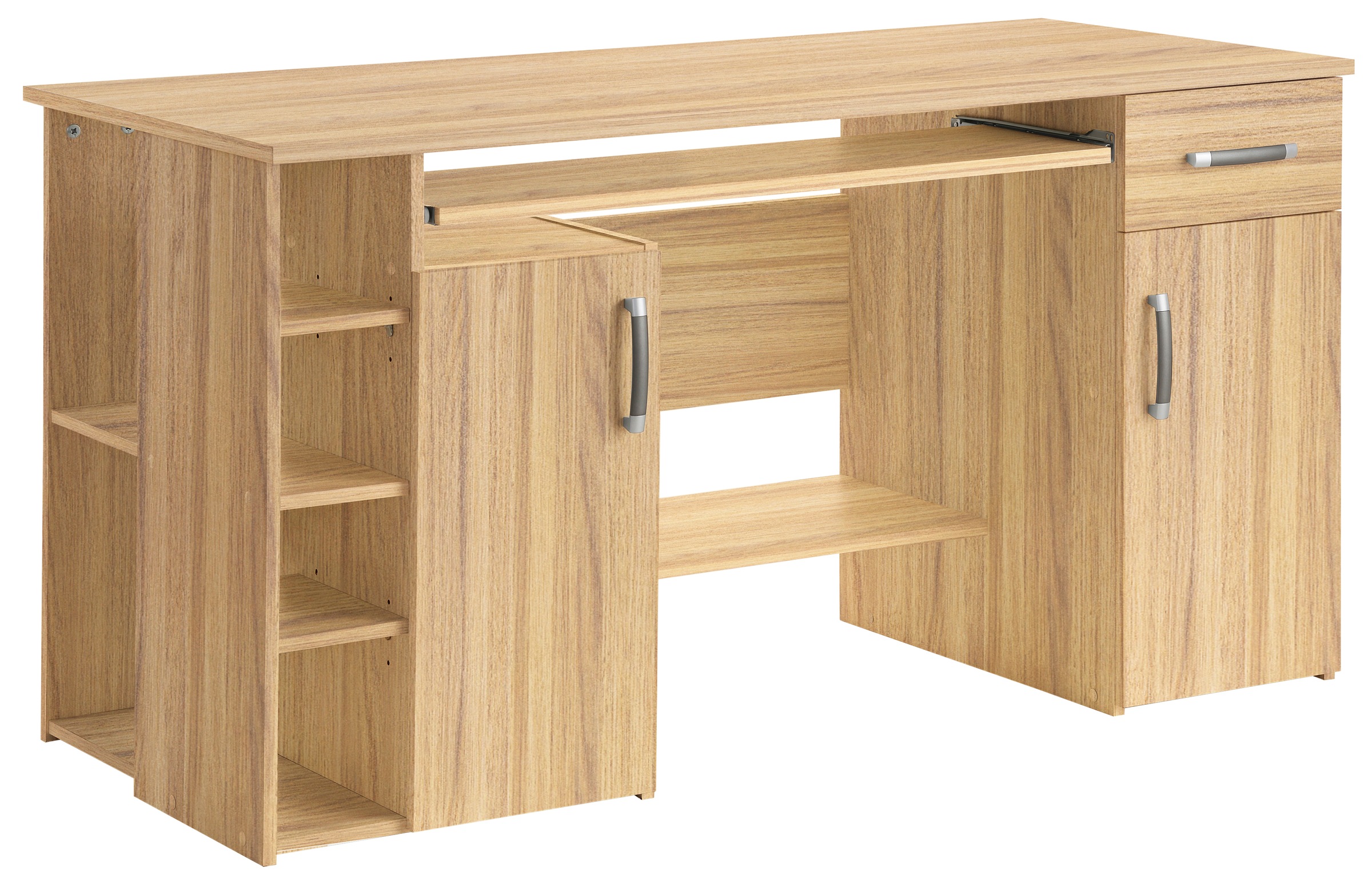 VOGL Möbelfabrik Schreibtisch »Tim mit seitlich offenen Fächern & Tastatura günstig online kaufen