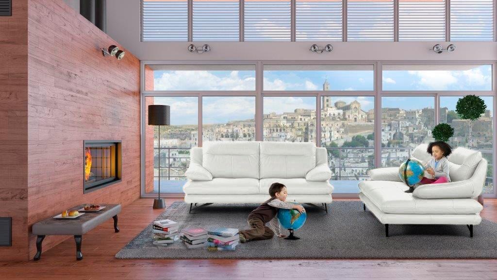 CALIA ITALIA 2,5-Sitzer »Cezanne, italienisches Design trifft erstklassigen Sitzkomfort, Leder«, Edles Designsofa in besonders langlebigen & pflegeleichten Lederarten