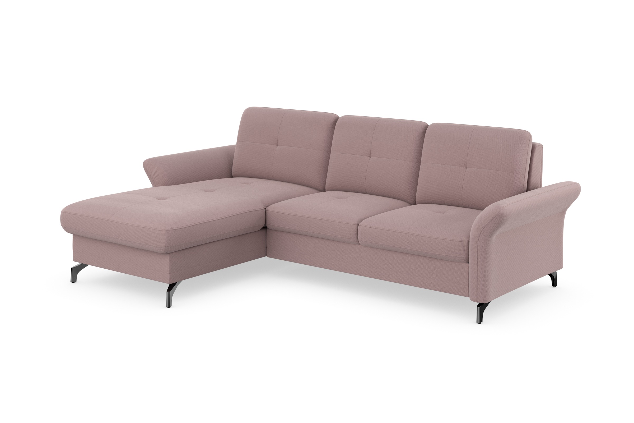 Places of Style Ecksofa »Calando L-Form«, wahlweise mit Bettfunktion, Bettkasten und Armteilfunktion