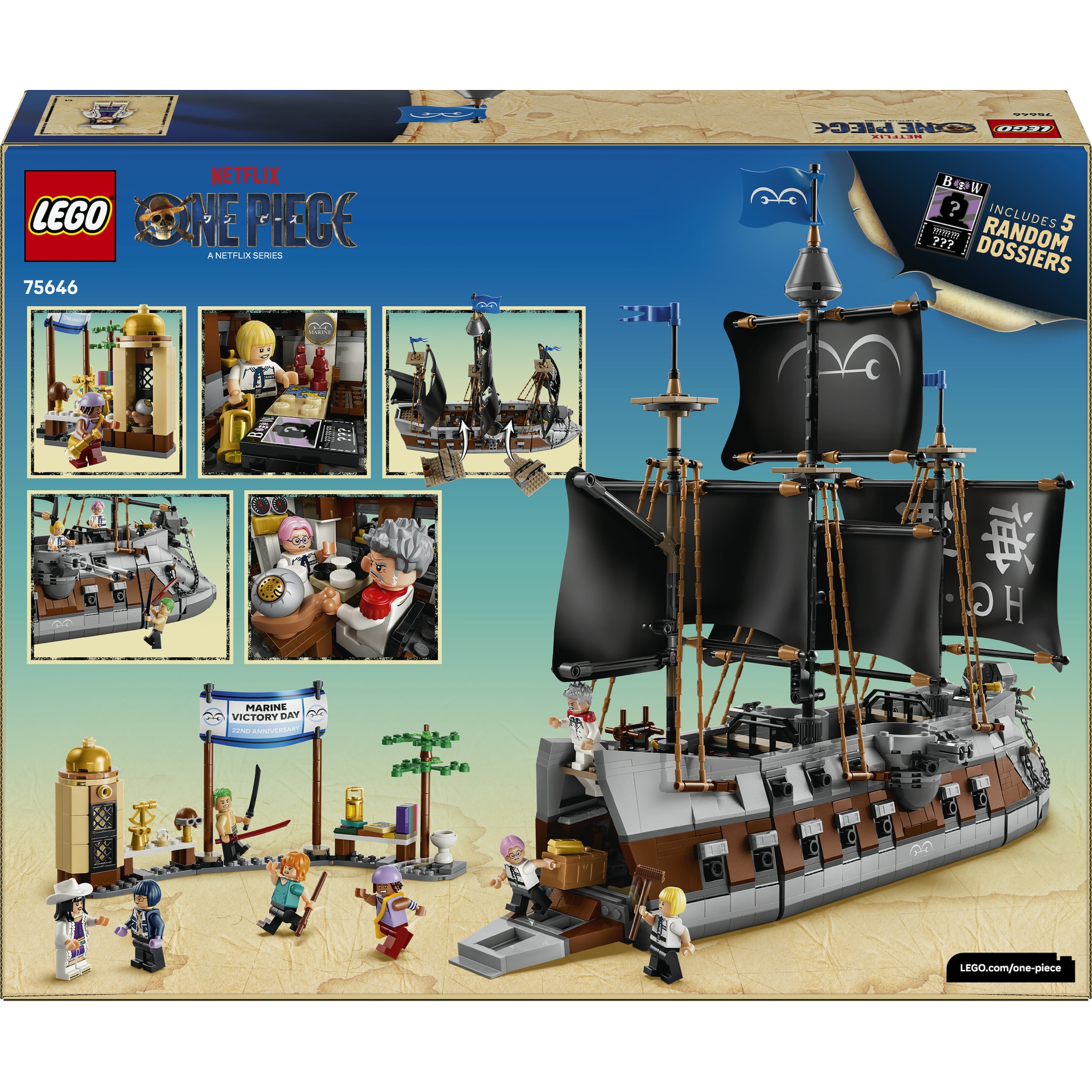 LEGO® Konstruktionsspielsteine »Garps Marineschlachtschiff (75646), LEGO ONE PIECE« Made in Europe