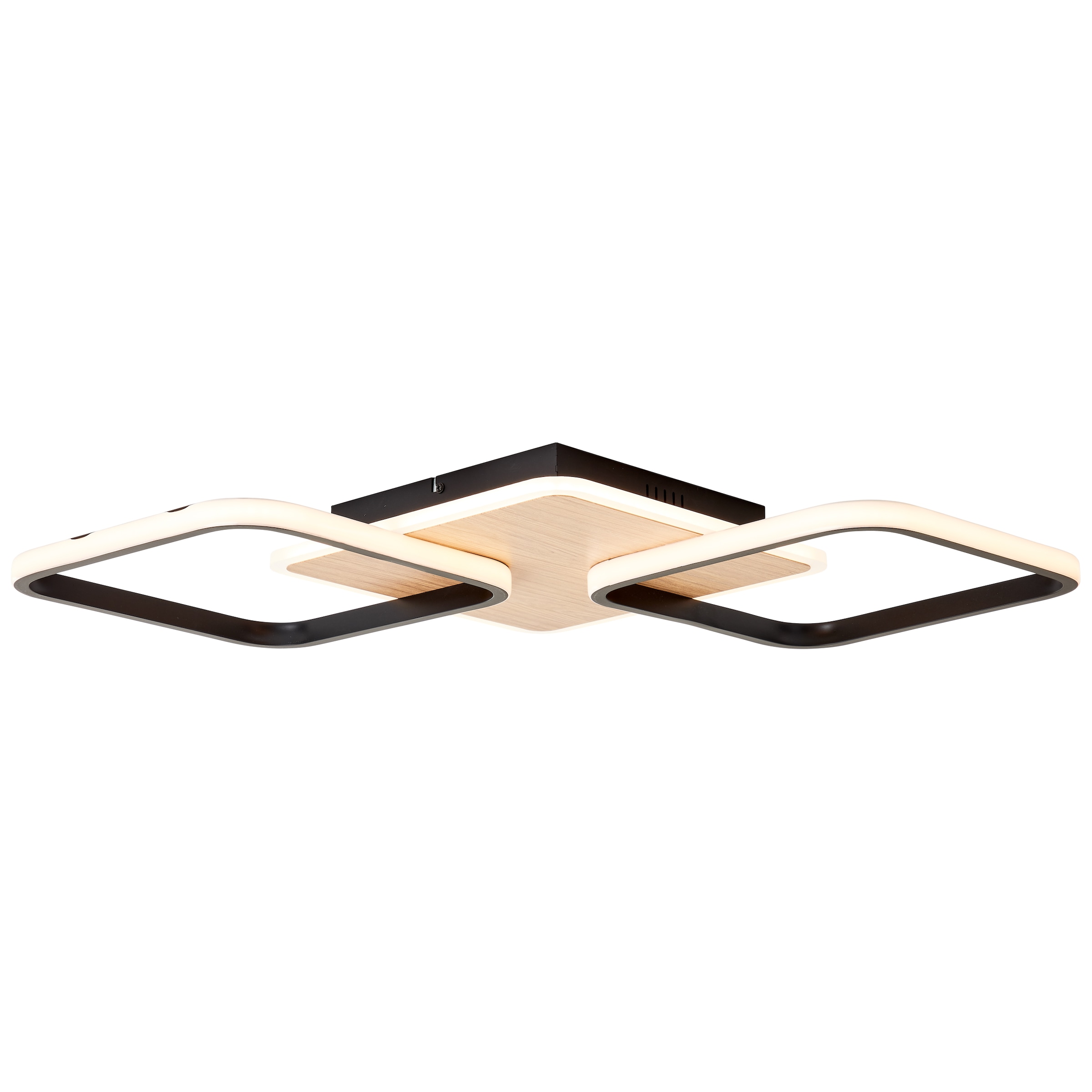 Brilliant Deckenleuchte »Dennet«, 1 flammig, 3 Stufen dimmbar - 62x62cm - 4800 Lumen, 3000 Kelvin, warmweiß