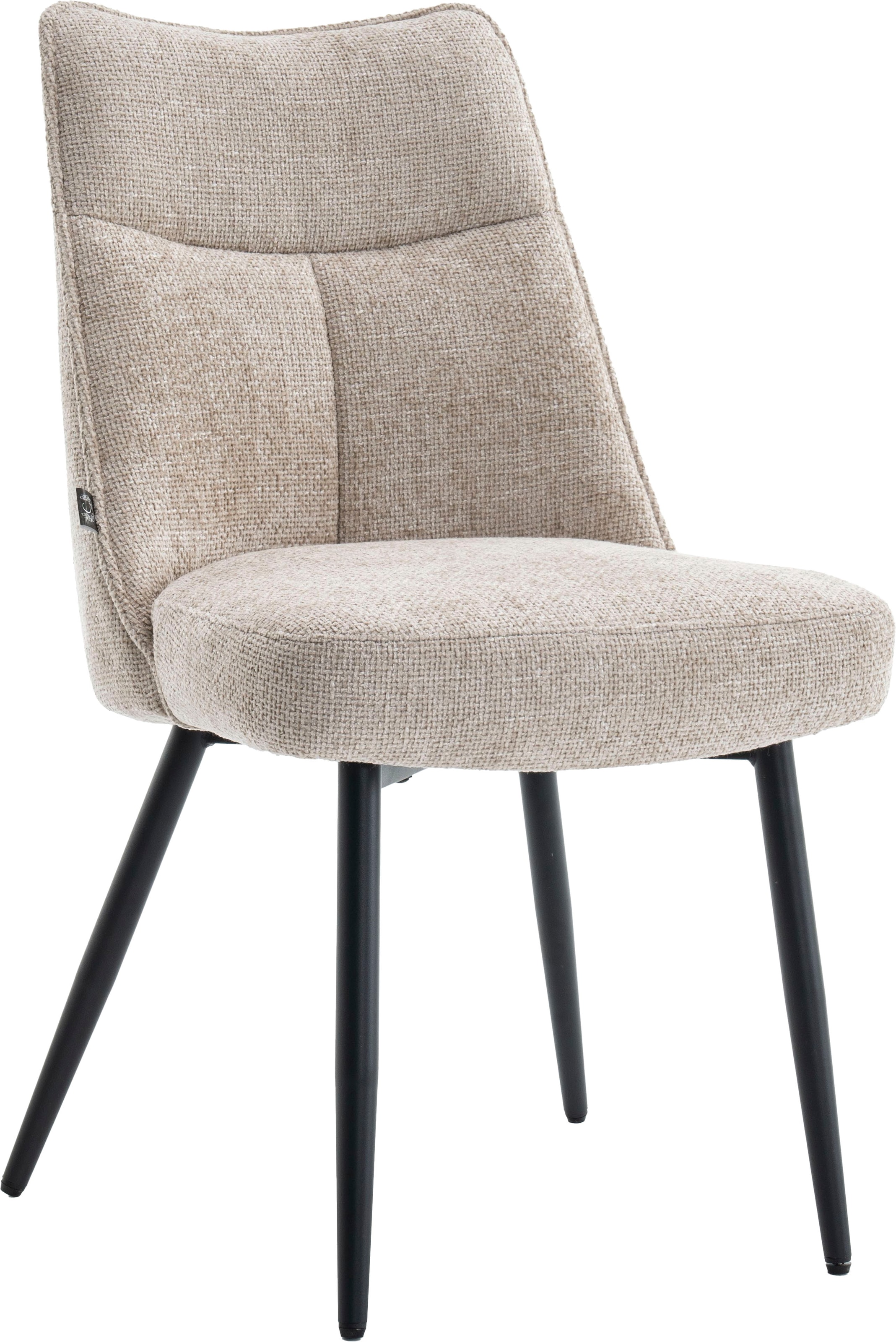 HOME AFFAIRE 4-Fußstuhl »Cielo« (Set) 2 Stk.tolle Optik beige + schwarz