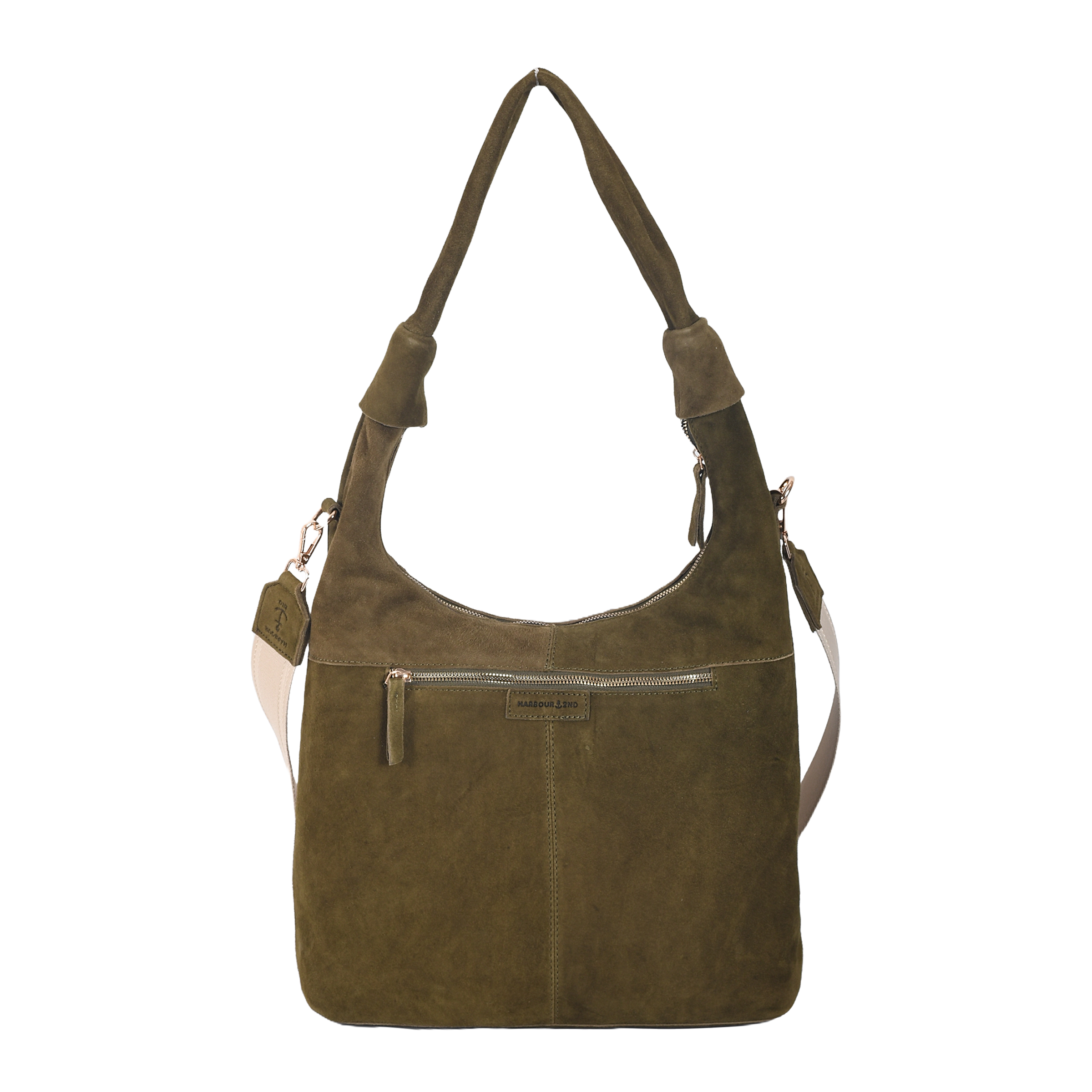 HARBOUR 2nd Hobo »Laurine« Damen Handtasche, Umhängetasche, Schultertasche mit Ziernähten
