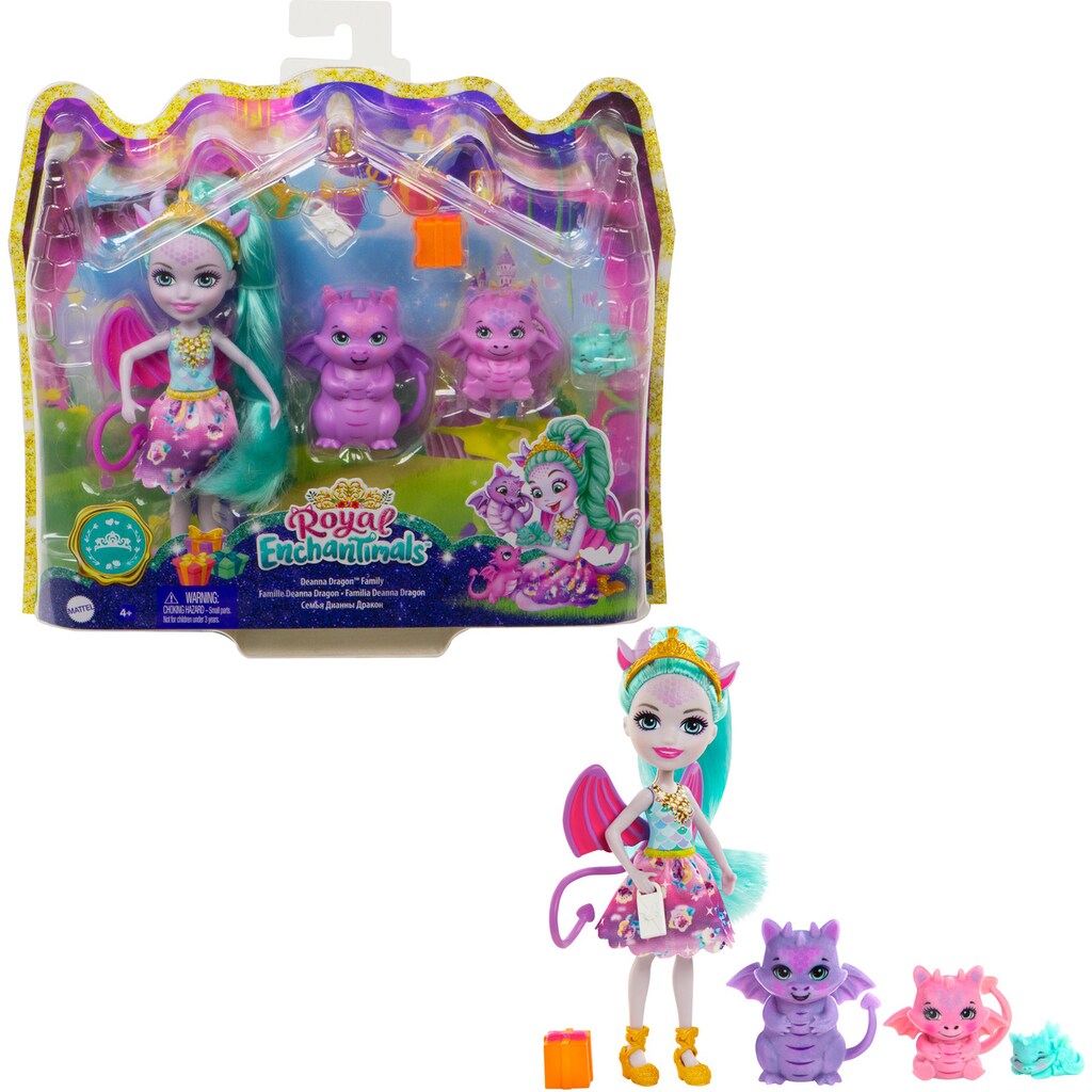 Enchantimals Anziehpuppe »Enchantimals - Royals Dragon Family«