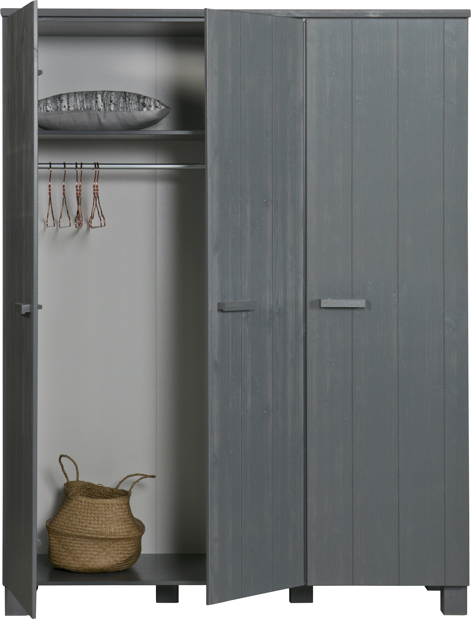 WOOOD Garderobenschrank »Dennis«, mit Kleiderstange, Breite 158 cm