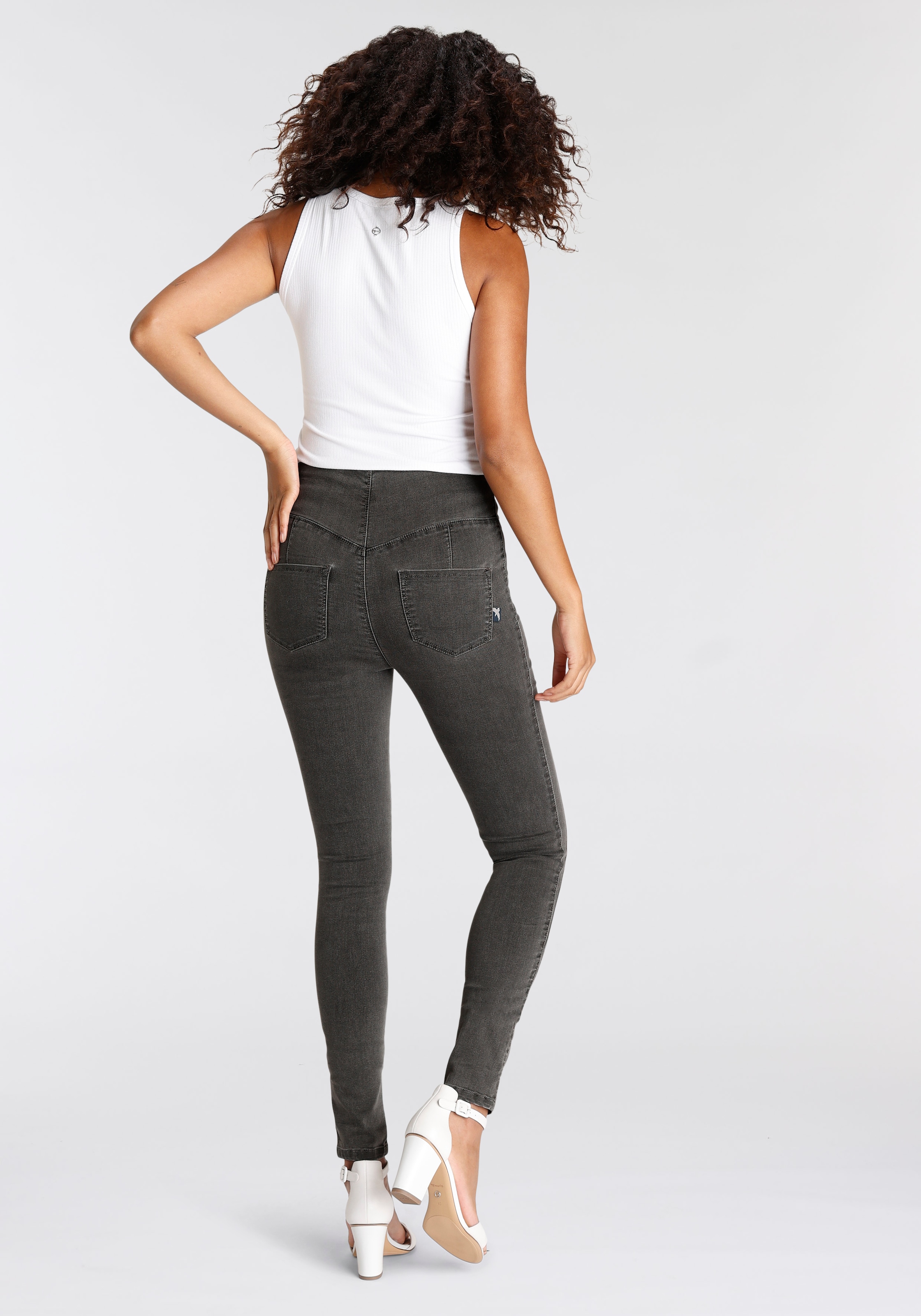 Arizona Jeansjeggings, extra-eng geschnittene Beinform, hohe Leibhöhe