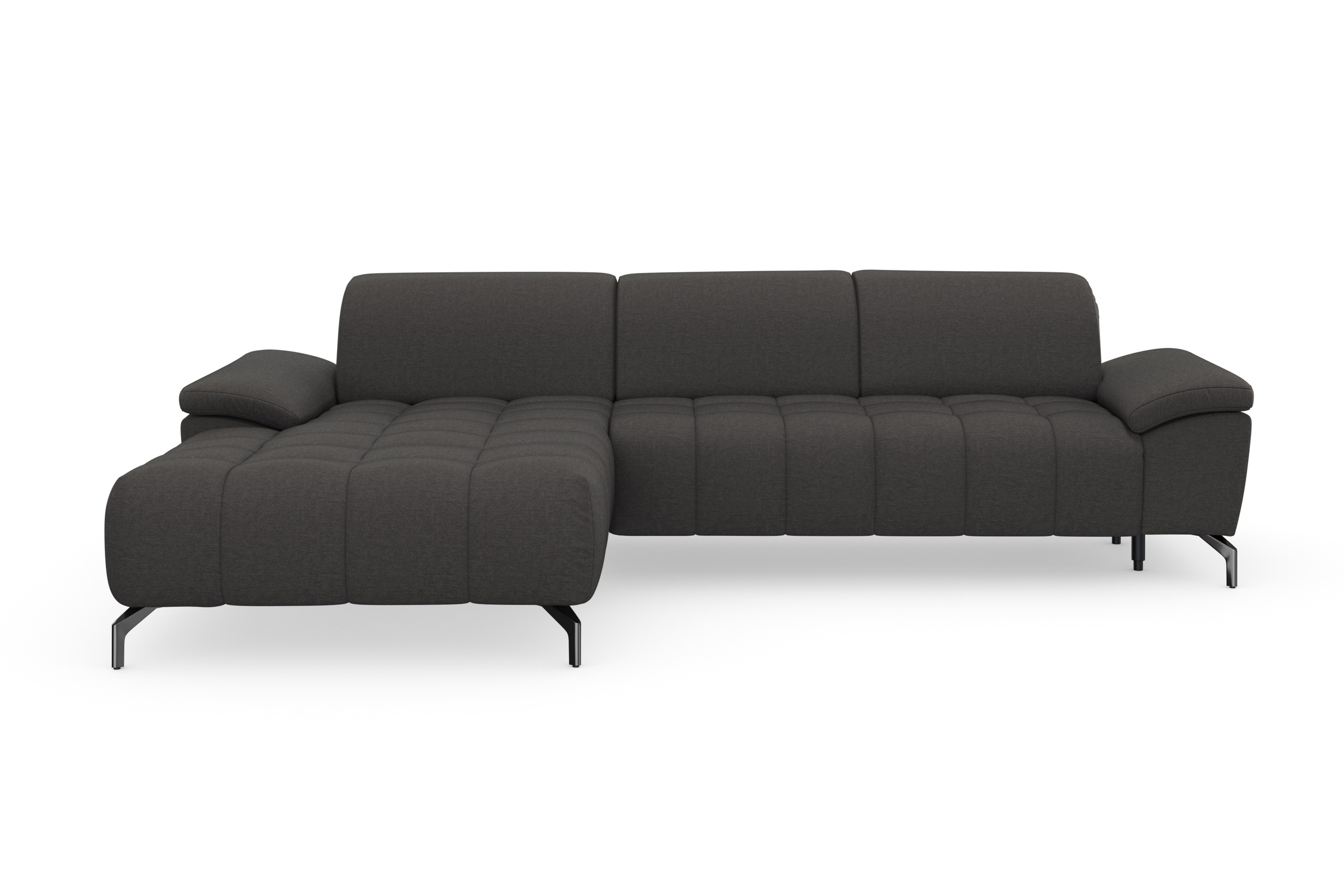 sit&more Ecksofa »Cool L-Form«, wahlweise mit Kopfteilverstellung und Vorziehsitz, motorisch