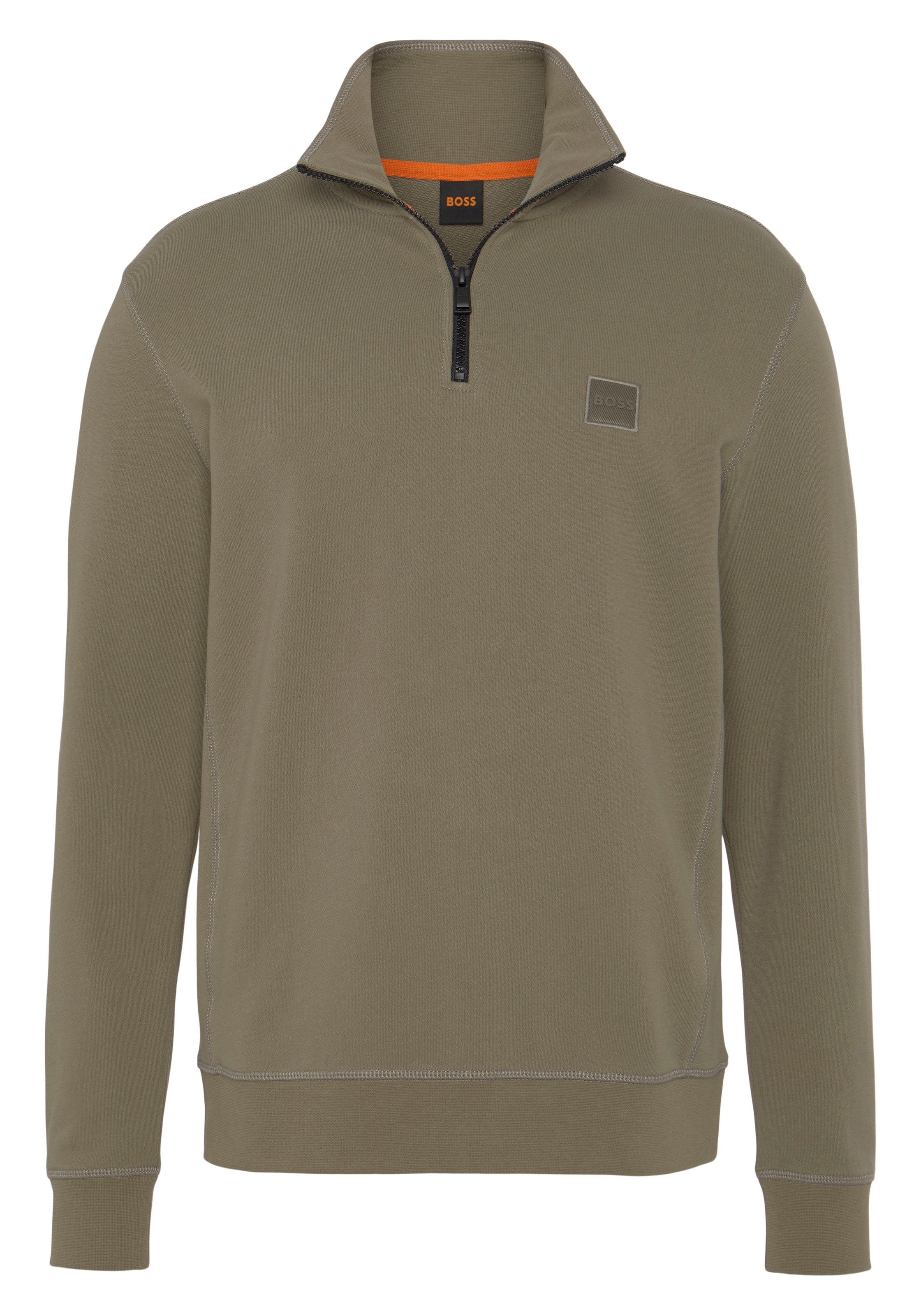 BOSS ORANGE Sweatshirt »Zetrust«, (1 tlg.), mit online Kragen am kaufen Reißverschluss