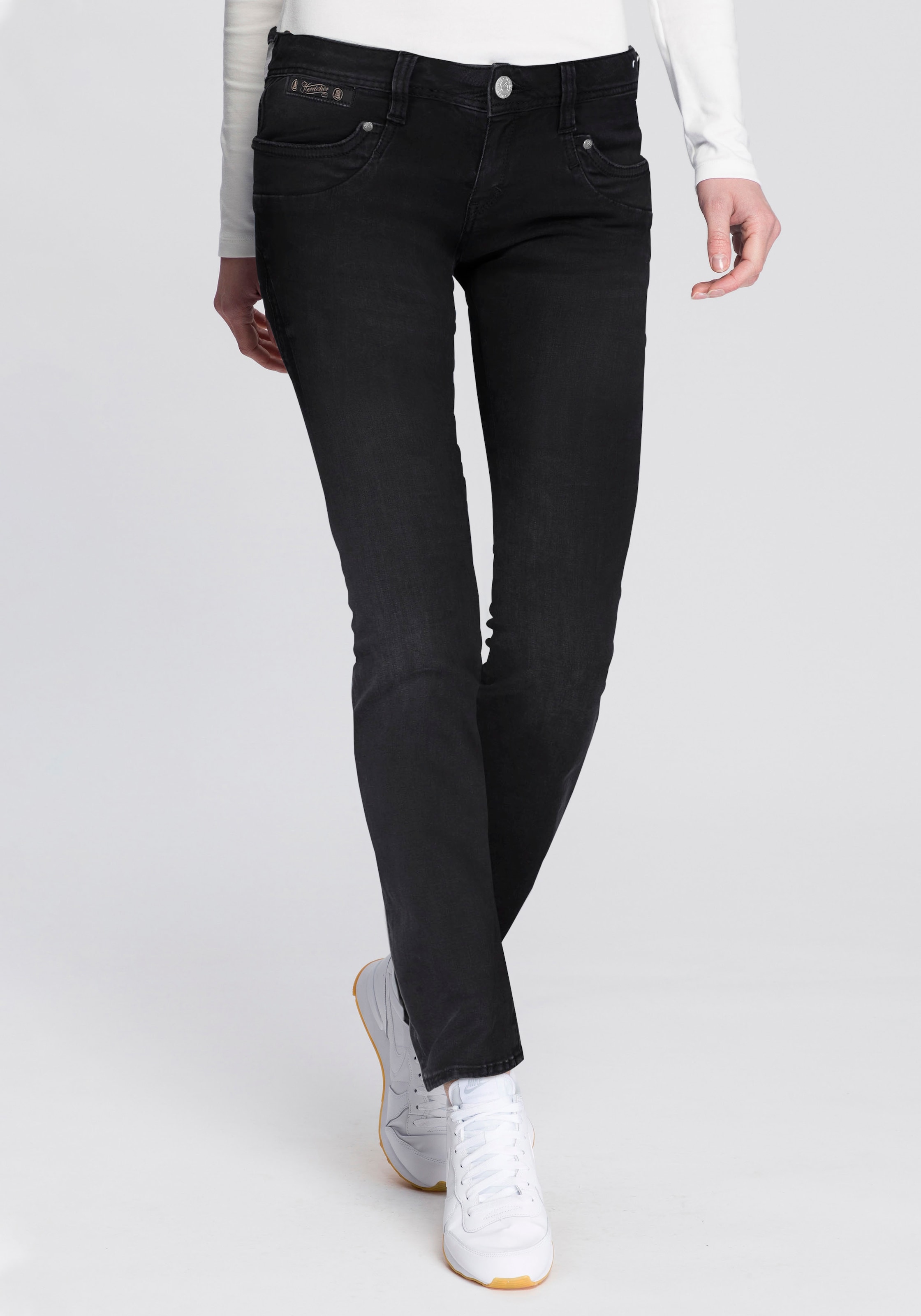 Herrlicher Röhrenjeans »PIPER SLIM REUSED«, Low Waist mit ultimativem Tragekomfort