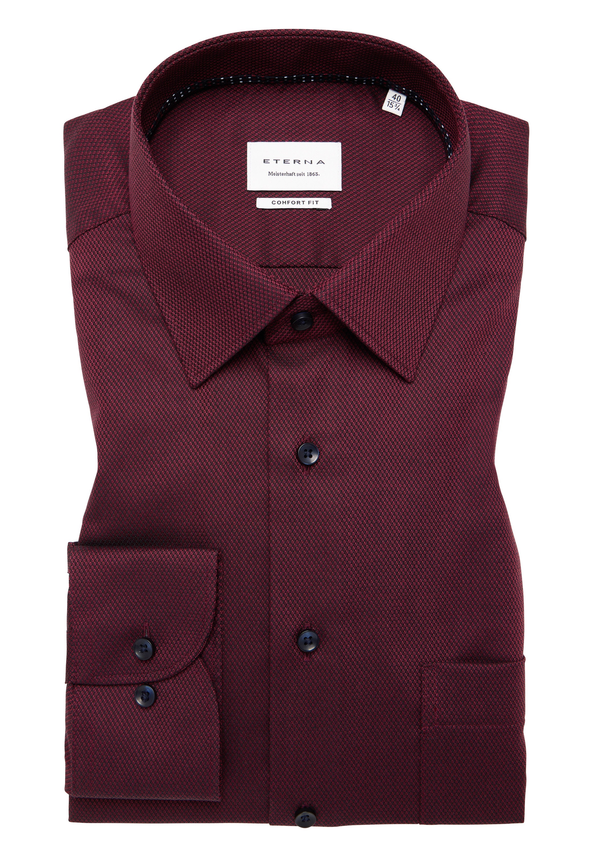 Eterna Langarmhemd »COMFORT FIT« NON IRON (bügelfrei)