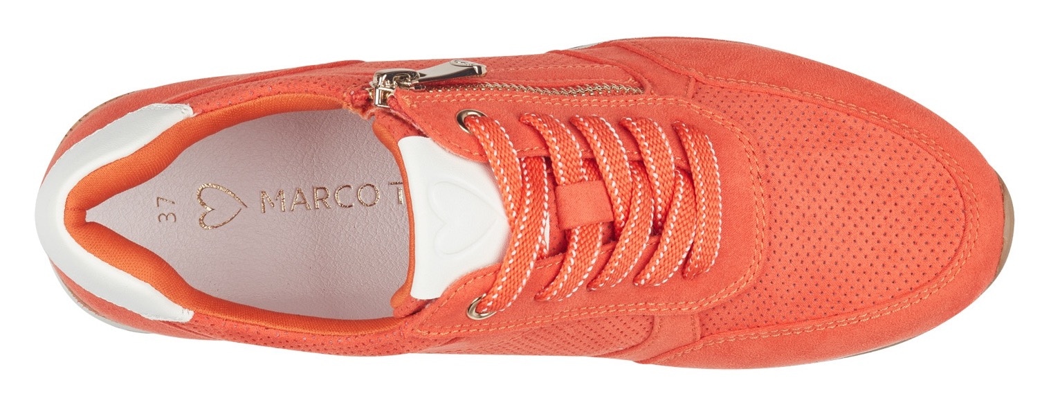 MARCO TOZZI Keilsneaker  , Freizeitschuh, Halbschuh, Schnürschuh in veganer Verarbeitung