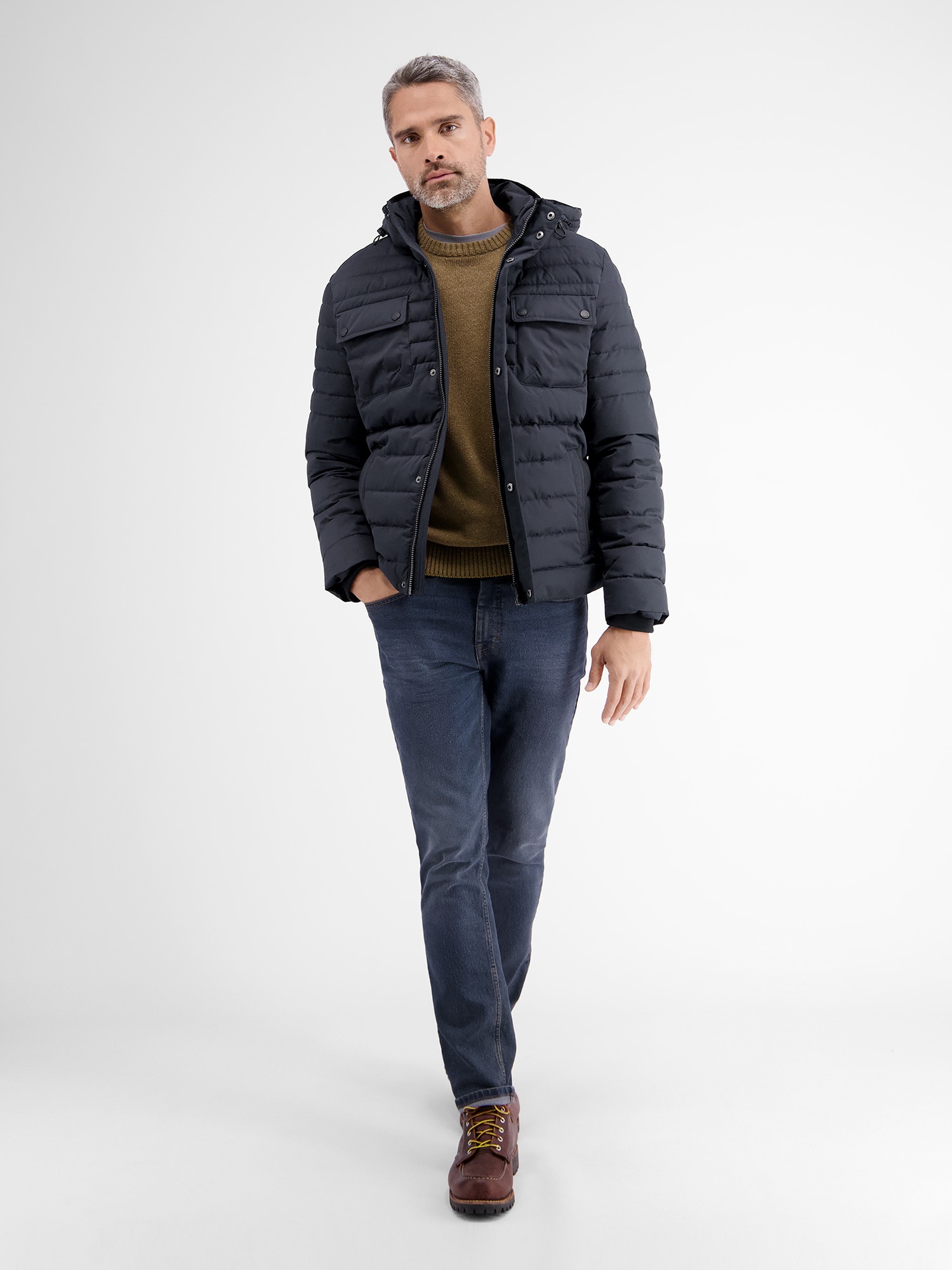 LERROS Steppjacke »LERROS Steppjacke mit abnehmbarer Kapuze«, mit Kapuze