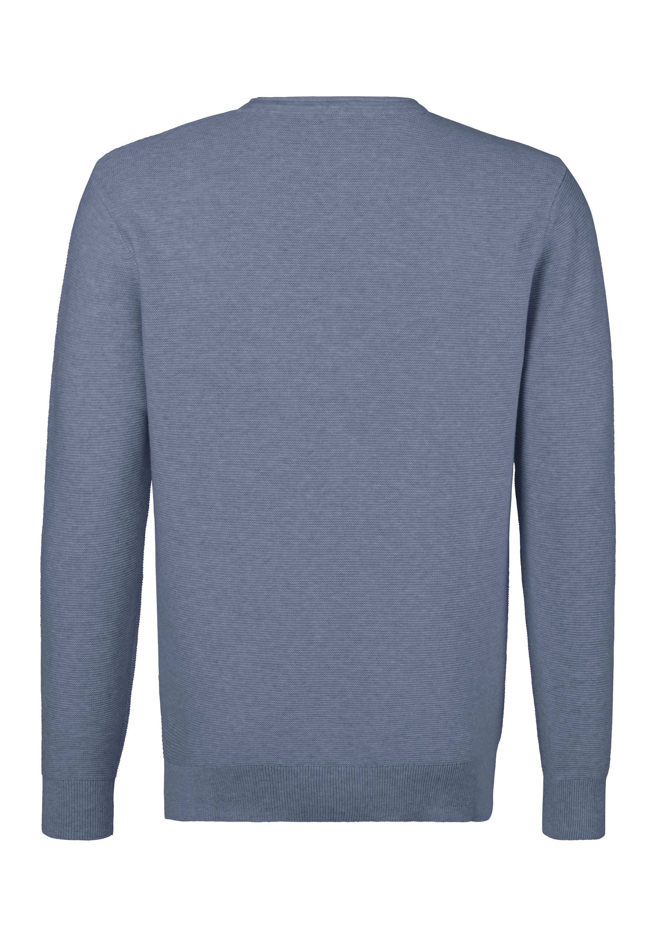 AUTHENTIC LE JOGGER Strickpullover, mit Double-Layer Optik, Rundhalspullover aus reiner Baumwolle