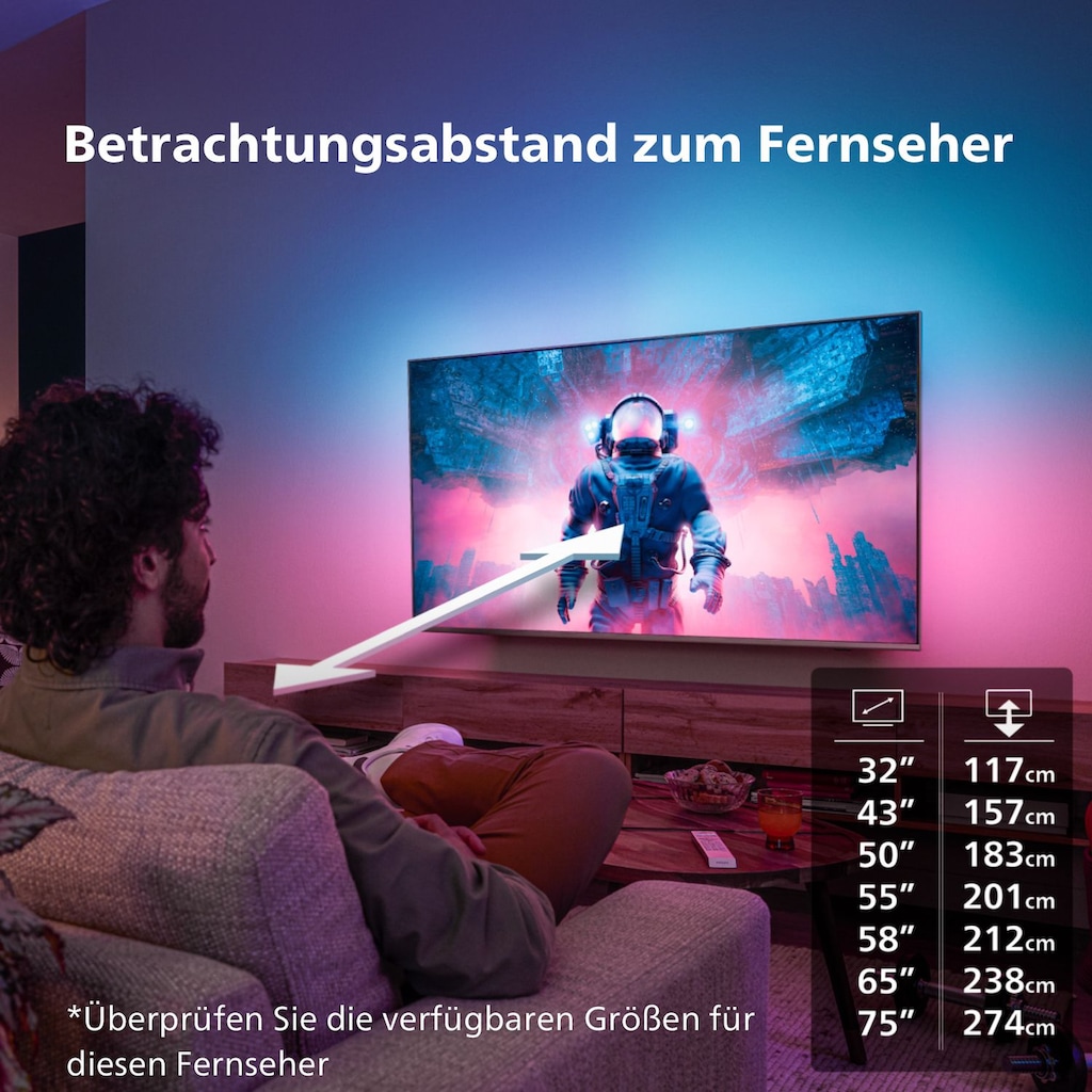 Philips LED-Fernseher »50PUS8808/12«, 126 cm/50 Zoll, 4K Ultra HD, Android TV-Smart-TV-Google TV