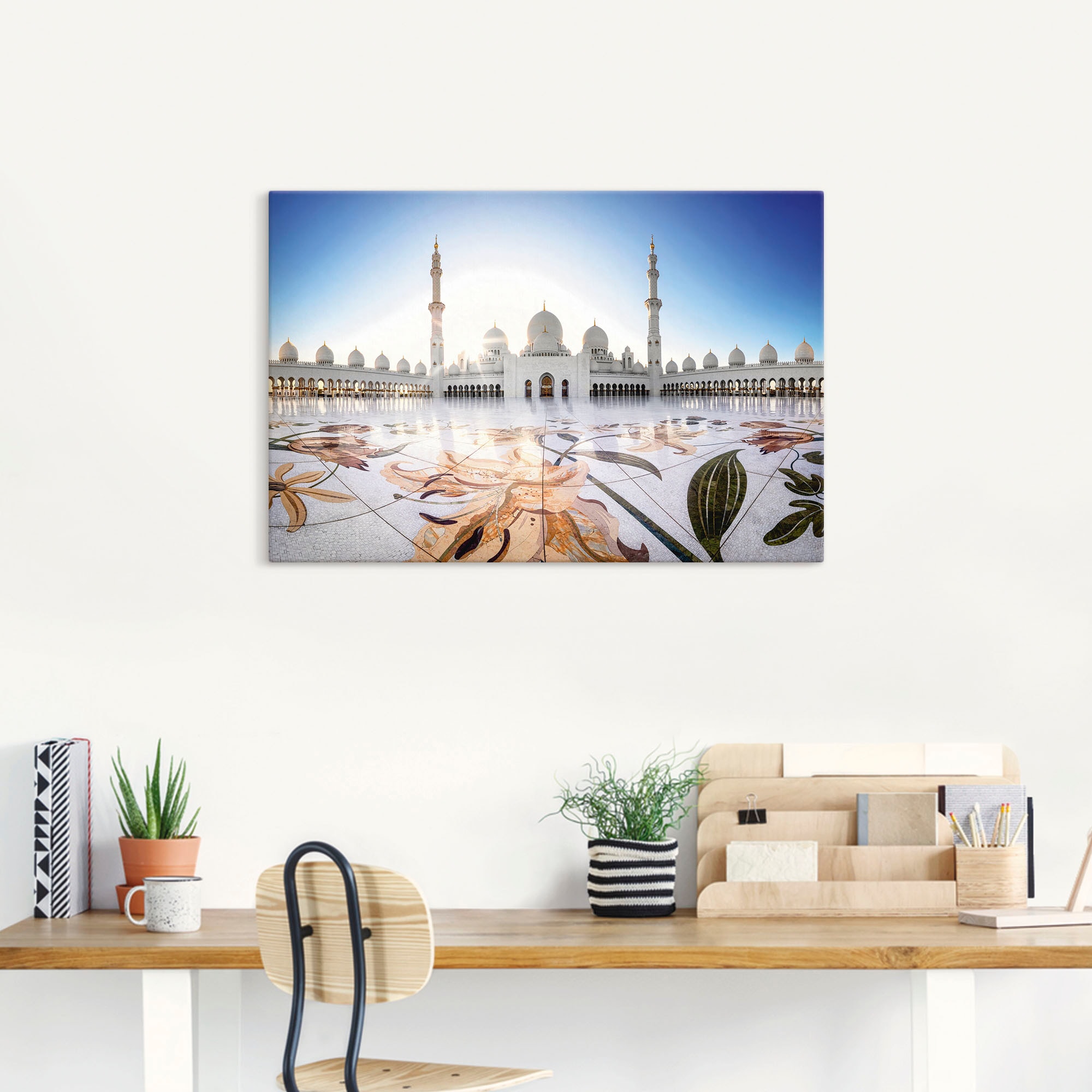 Artland Wandbild »Scheich-Zayid-Moschee II«, Gebäude, (1 St.), als Alubild, günstig online kaufen