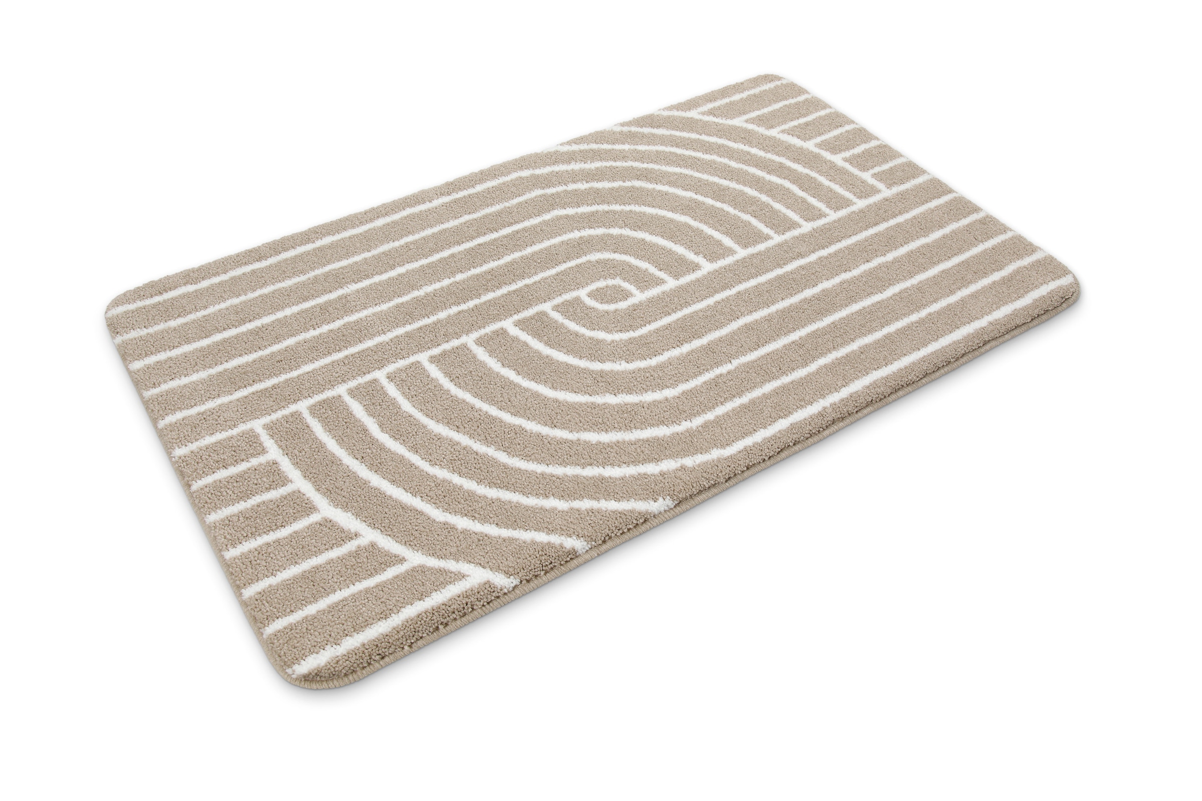 Wecon home Basics Badematte »Hilda«, waschbar, rutschfest, strapazierfähig, pflegeleicht mit Retro Muster