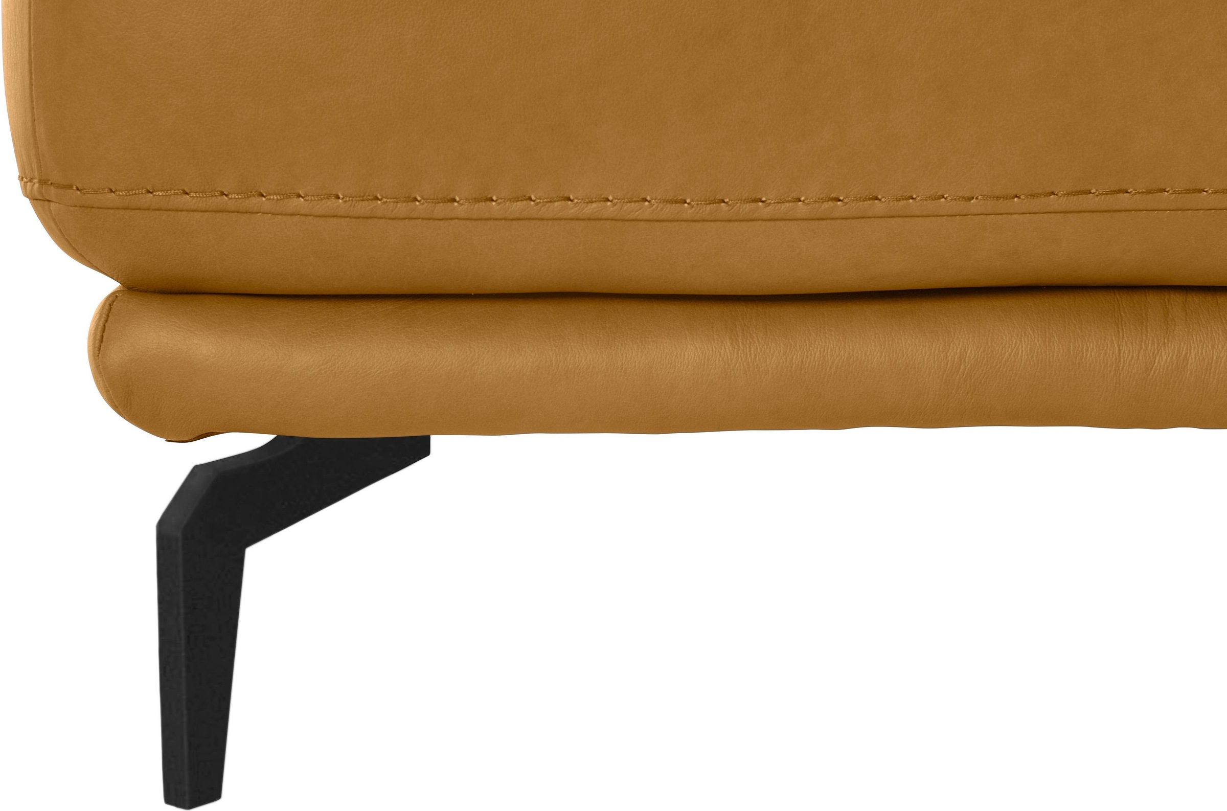W.SCHILLIG Hocker »montanaa«, mit Metallfüßen in Schwarz pulverbeschichtet, Breite 71 cm
