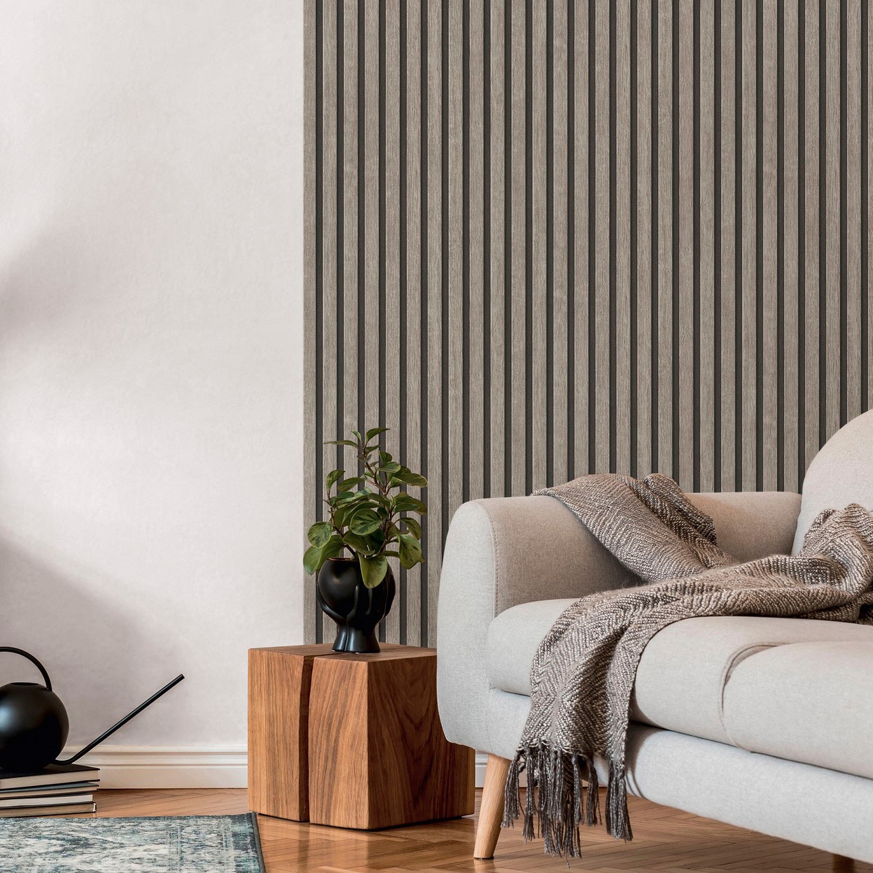 A.S. Création Vliestapete »PrintWalls II Skandinavische Holzpaneele«, matt-gemustert-neutral, Holzoptik Vlies Vlies Wand Tapeten Wohnzimmer Schlafzimmer Küche Optik