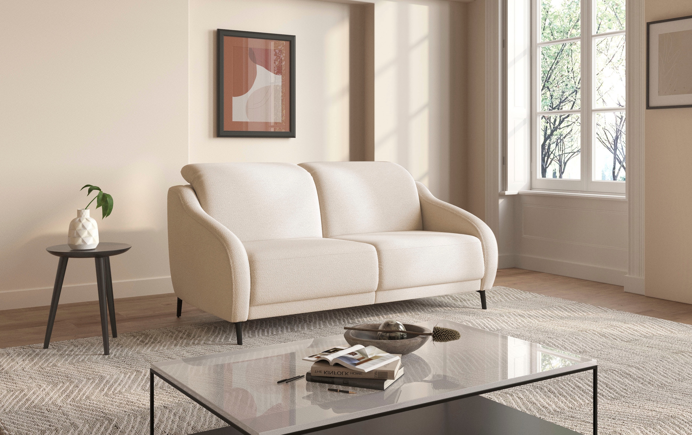 sit&more 3-Sitzer »Blues«, wahlweise mit Klapptisch und USB