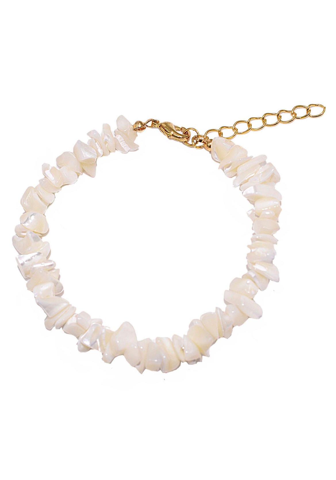 Firetti Armband »Schmuck Geschenk Armschmuck Armkette Edelstein Farbstein Perlmutt« Made in Germany - mit Perlmutt