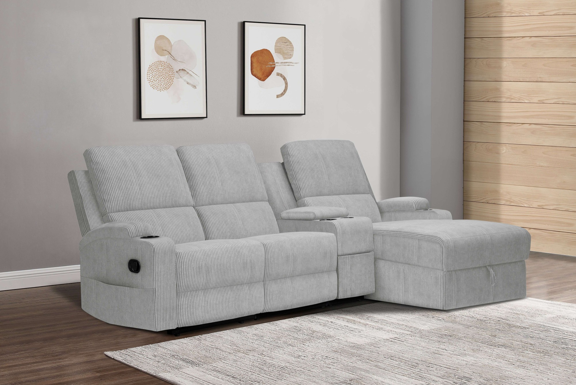 Home affaire Ecksofa »NAPORI Multimediasofa, 3er Kinosessel XXL, L-Form, Co günstig online kaufen