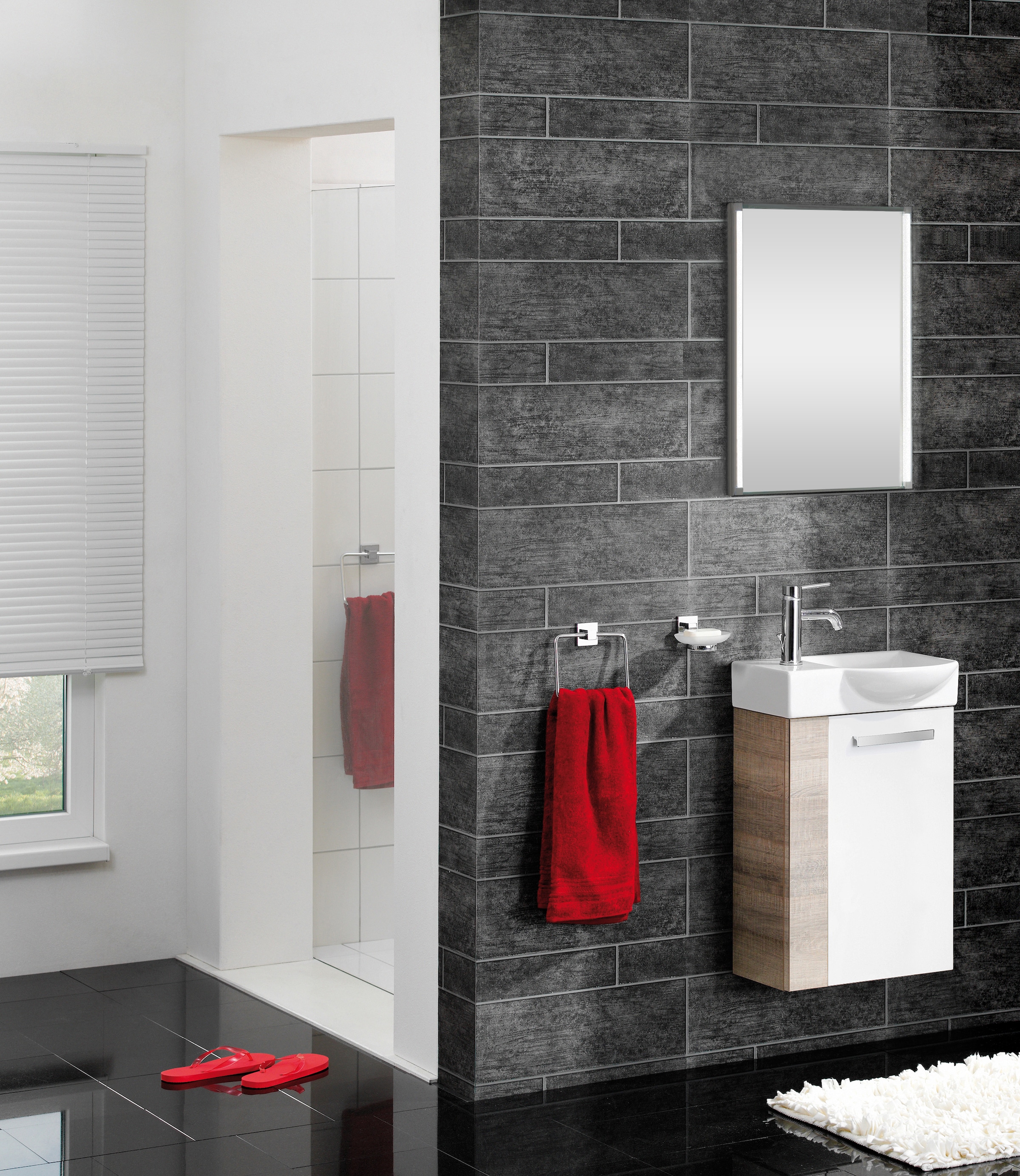 FACKELMANN Waschbeckenunterschrank, Badmöbel für Gäste-WC, Breite ca. 45 cm günstig online kaufen