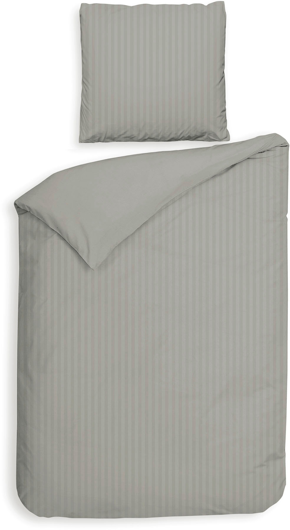 Heckett & Lane Bettwäsche »Banda« 2 tlg. hochwertiges Mako-Satin, Streifen günstig online kaufen