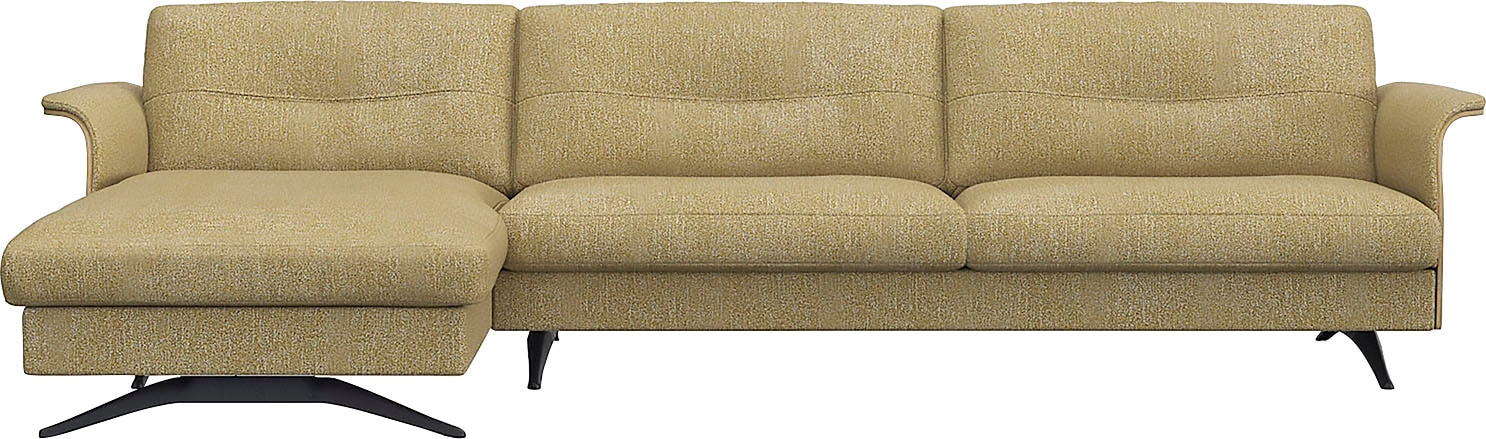 FLEXLUX Ecksofa »Glow, super bequem durch hochwertigem Sitzaufbau mit Feder günstig online kaufen