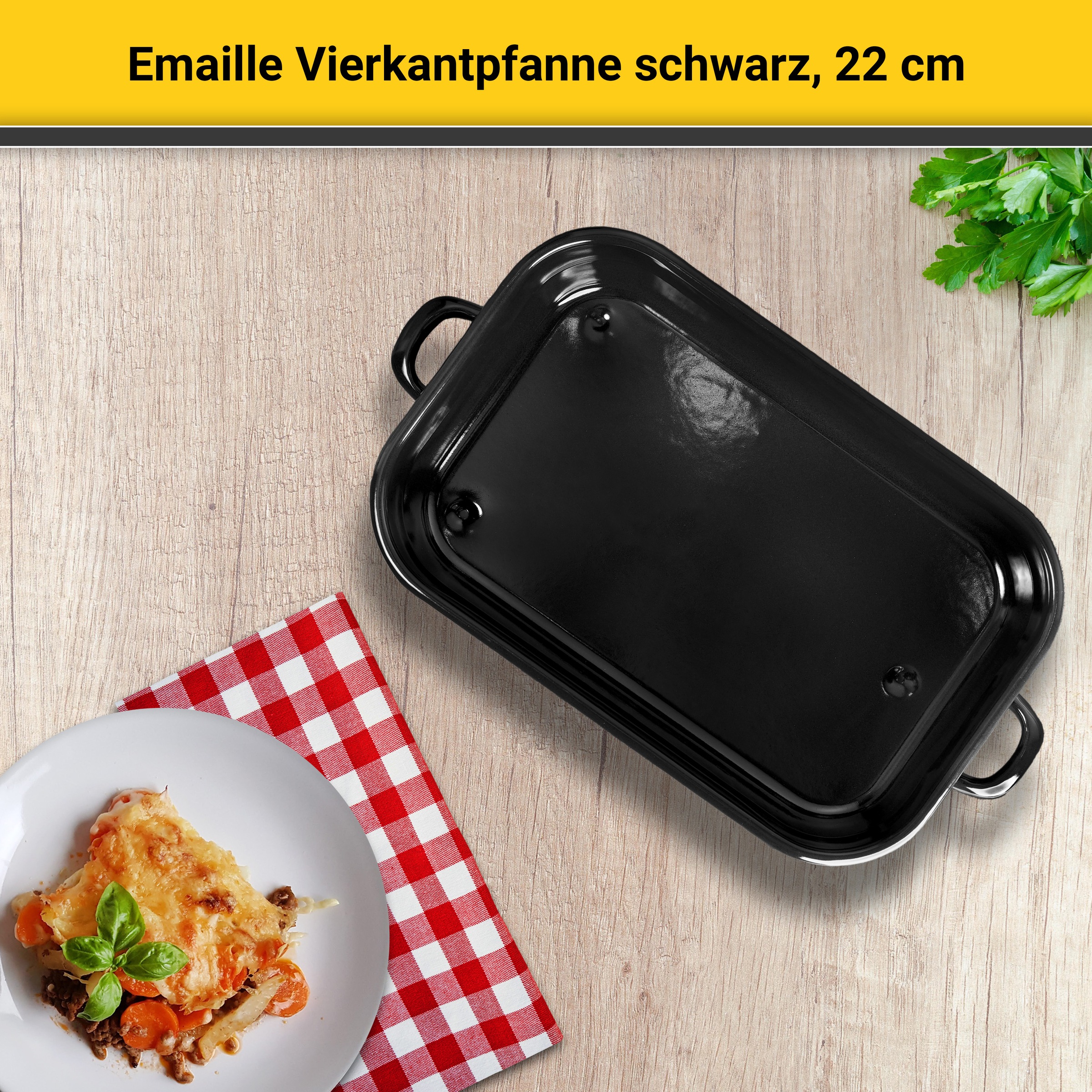 Krüger Auflaufform »Emaille, Backform« Emaille 1 Stk. tlg.