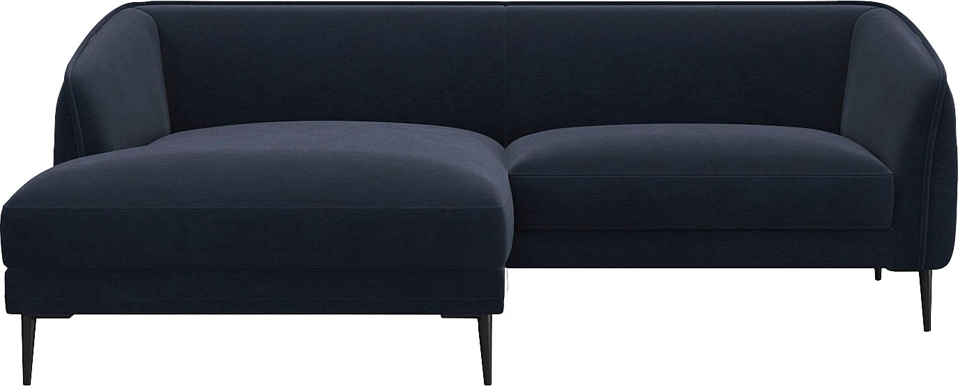 FLEXLUX Ecksofa »Belle Designsofa, bequem durch Kaltschaum im Sitz«, Skandi günstig online kaufen