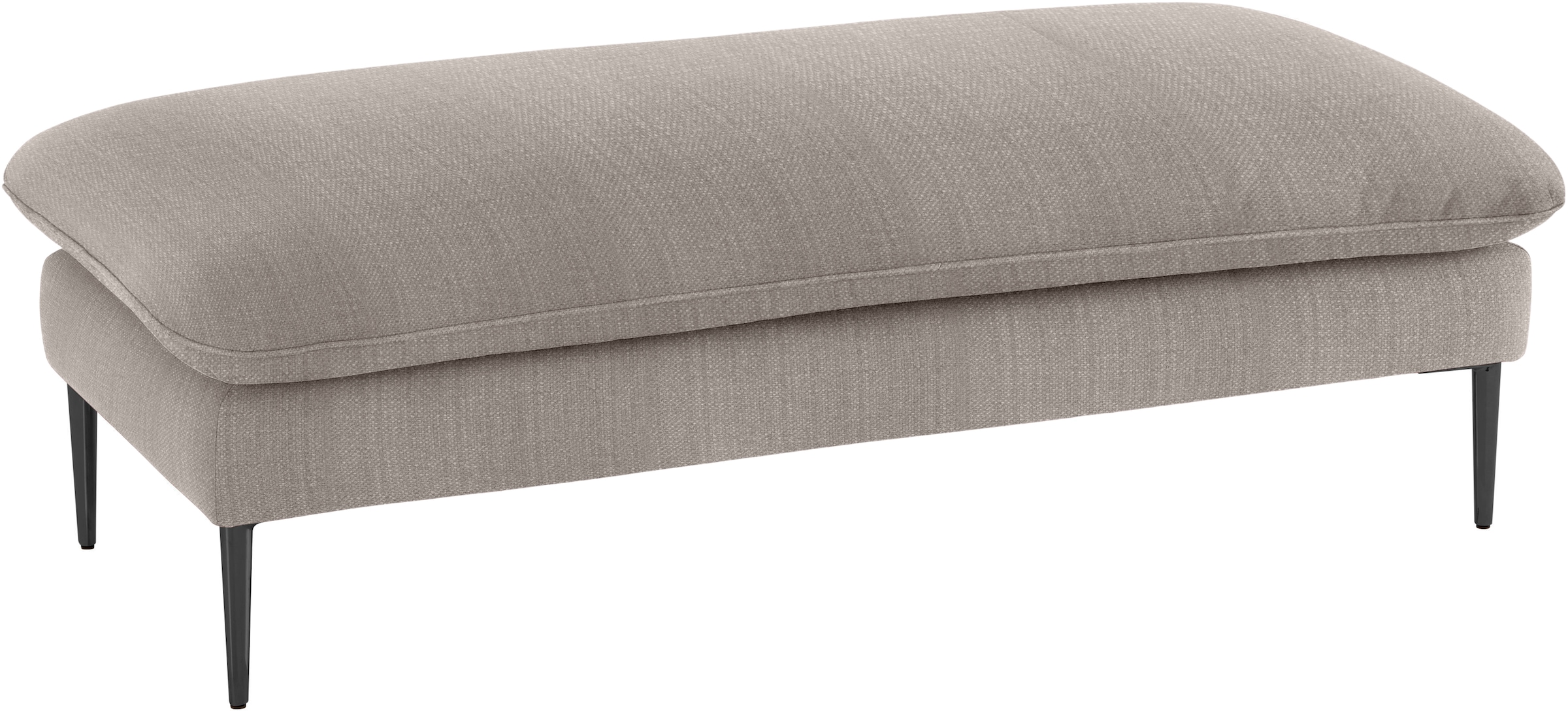 W.SCHILLIG Hocker »enjoy&MORE« Füße schwarz pulverbeschichtet, Breite 151 cm