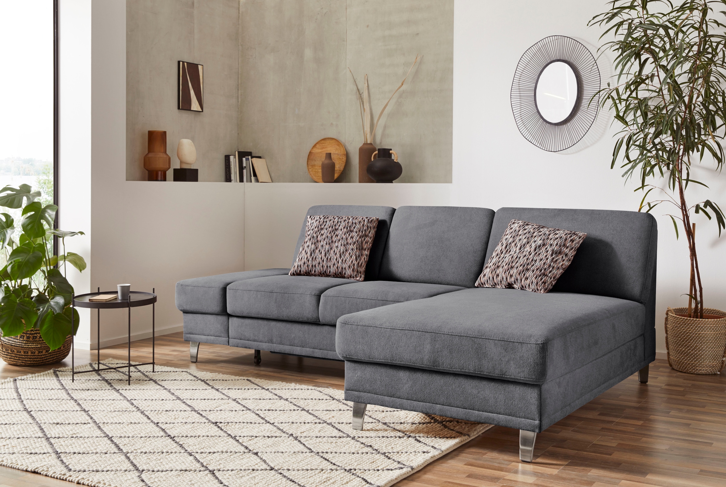 sit&more Ecksofa »Clio L-Form«, wahlweise mit Bettfunktion oder Vorziehsitz günstig online kaufen