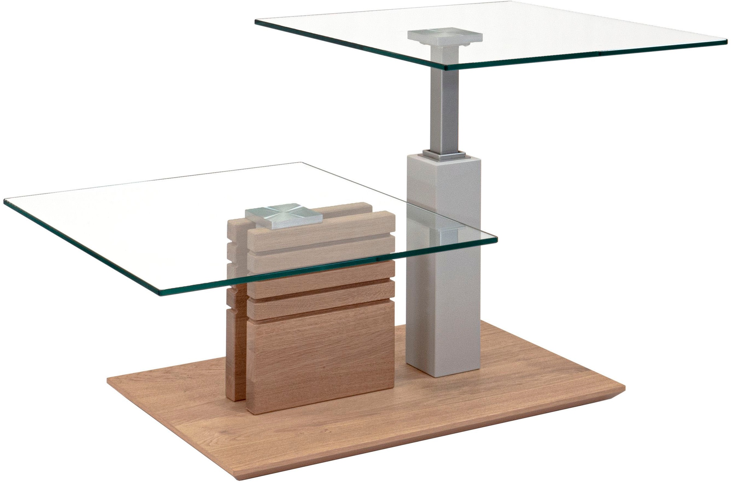 Vierhaus Couchtisch, stufenlos höhenverstellbar, rollbar