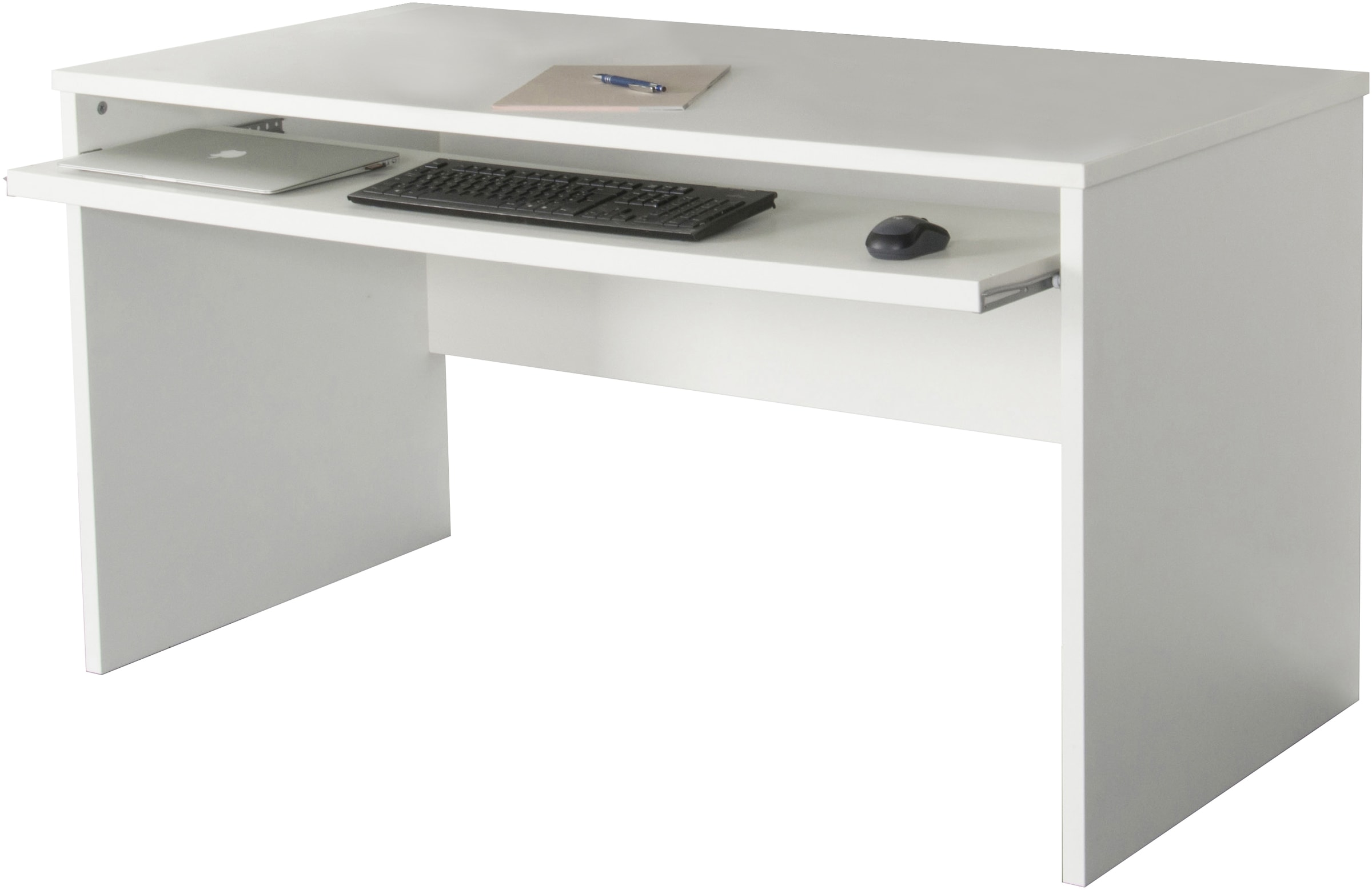 VOGL Möbelfabrik Schreibtisch »Barrie«, 2-farbiger Tablarauszug, Breite 160 cm, Made in Germany