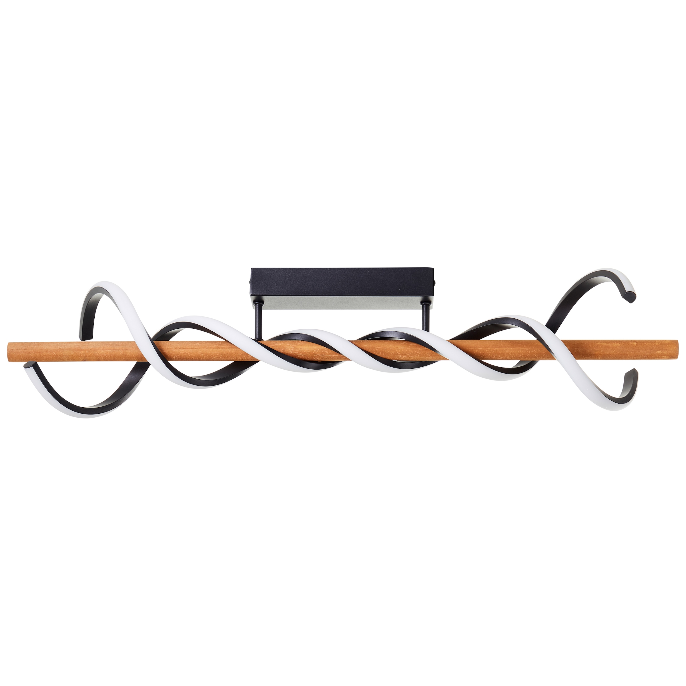 Brilliant LED Deckenleuchte »Amalia«, 80 cm, 5200 lm, 3000K, dimmbar, Holz, günstig online kaufen