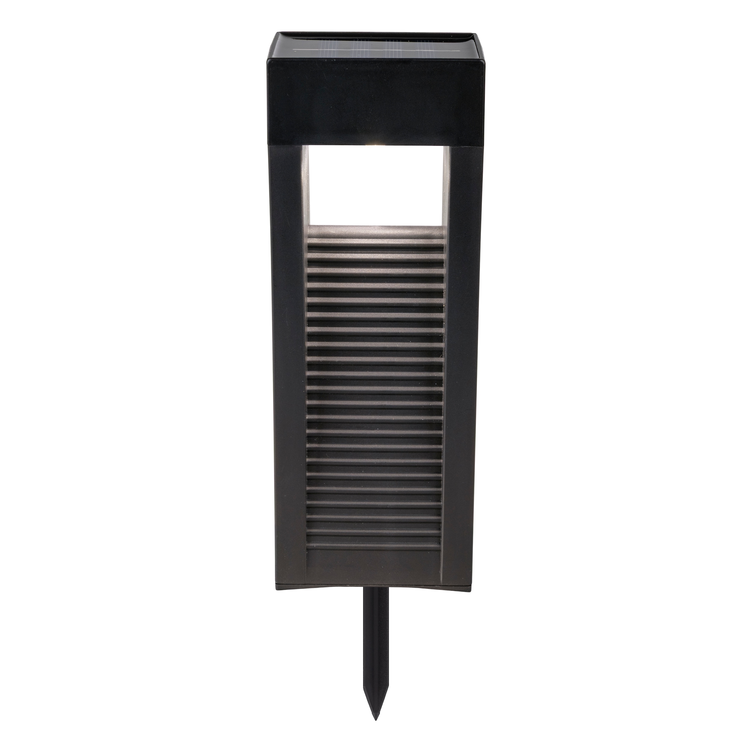 näve LED Solarleuchte »Pulheim« LED-Modul 1 Stk. Warmweiß 4er-Set Dekoleuchten inkl. Erdspieß, schwarz, LED warmweiß, H: 22,3cm