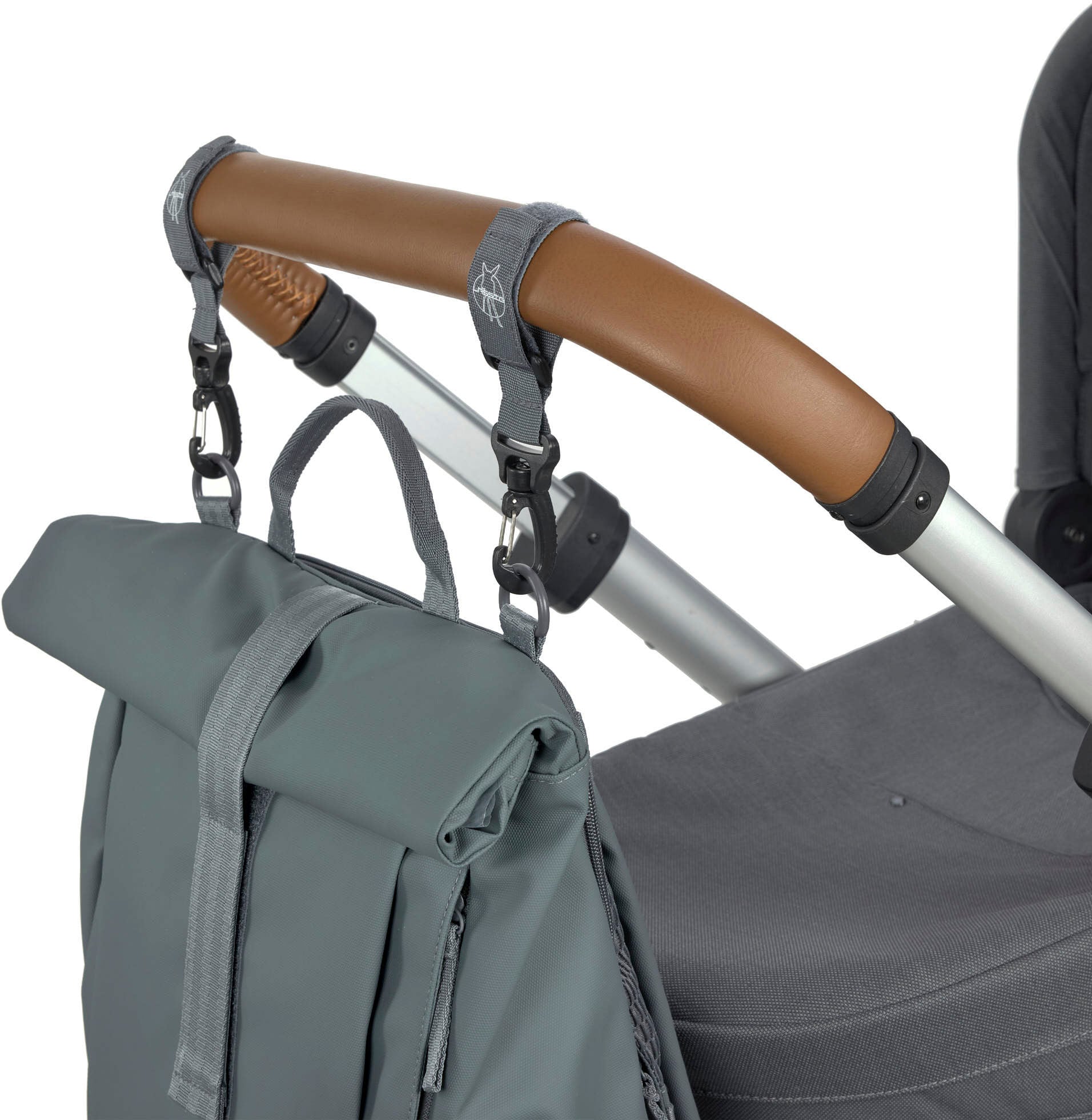LÄSSIG Wickelrucksack »Green Label, Rolltop Up, anthracite«, vegan; zum Teil aus recyceltem Material