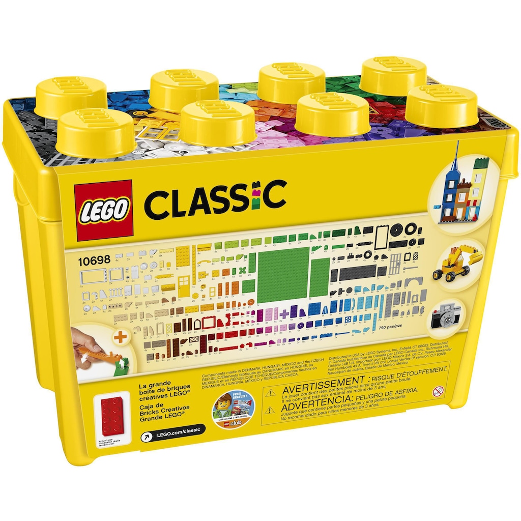 LEGO® Konstruktionsspielsteine »Große Steine-Box (10698), LEGO® Classic«, (790 St.)