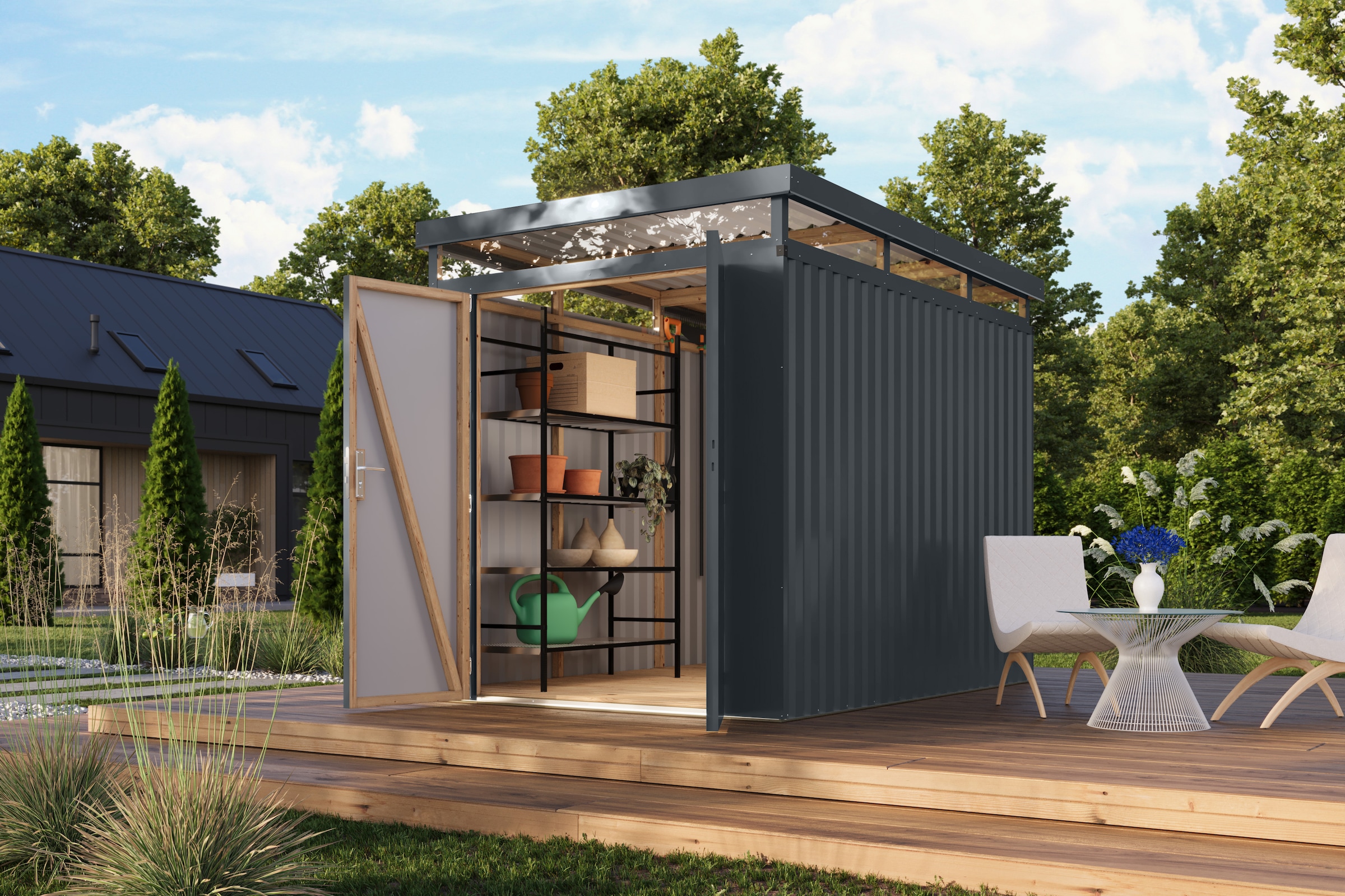 Karibu Gerätehaus »Titanium 2,5« Made in Germany